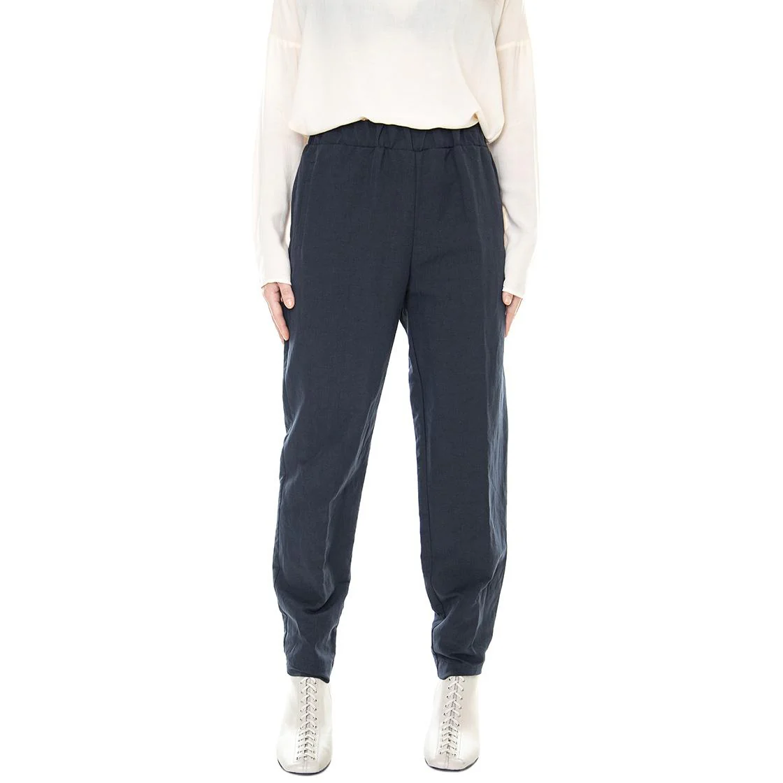 Regular 011SD25011 - Pantaloni Donna Blu Notte  Donna ALESSIA SANTI - Image 2