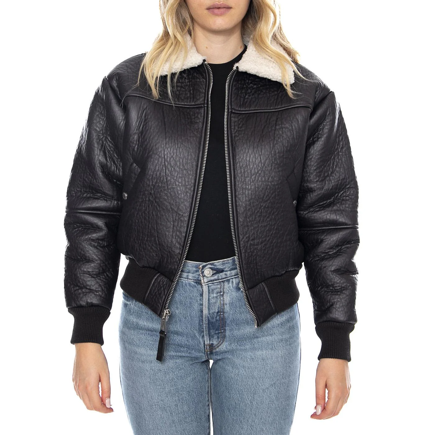 B-15 MOD -- Giacca Donna Nera  Donna ALPHA INDUSTRIES - Image 2
