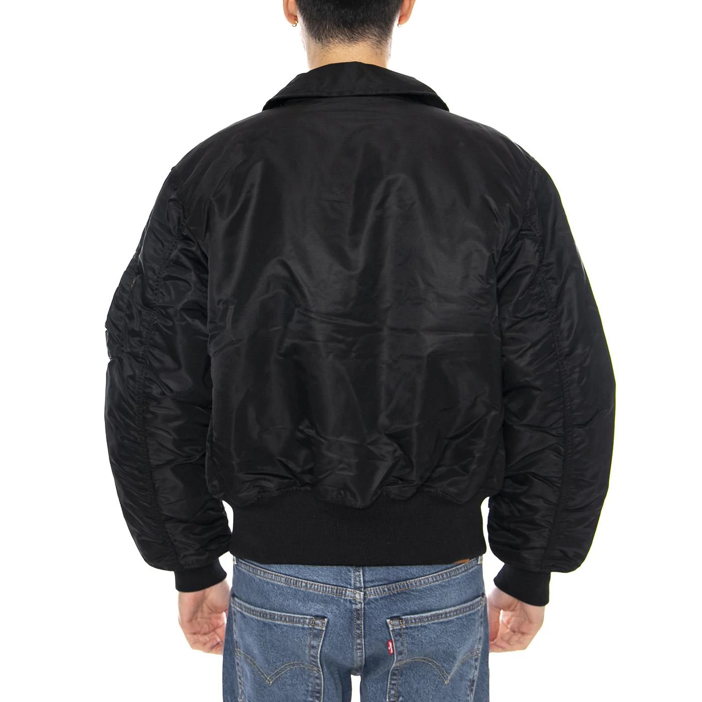 CWU 45 Black Jacket -- Giacca Uomo Nera Uomo ALPHA INDUSTRIES - Image 3