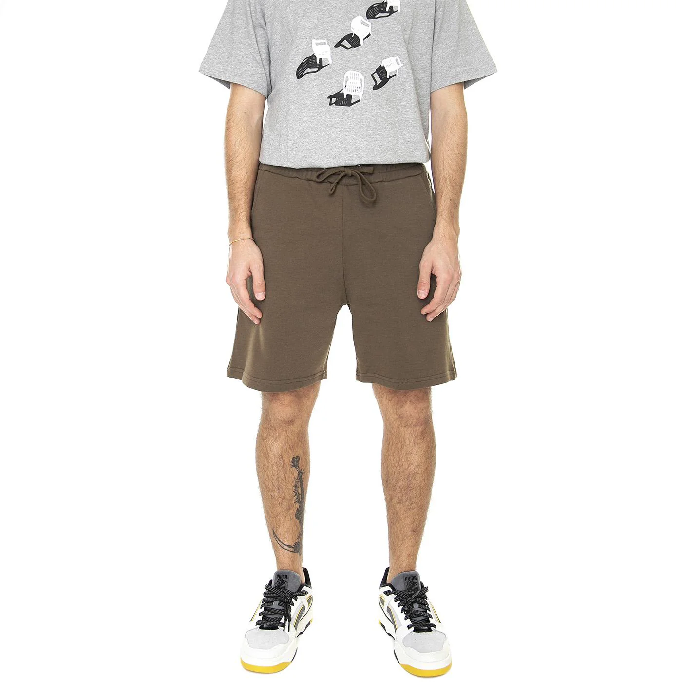 Organics Jogger Short Organic Mud - Bermuda Uomo Verdi Uomo ALPHA INDUSTRIES - Image 2