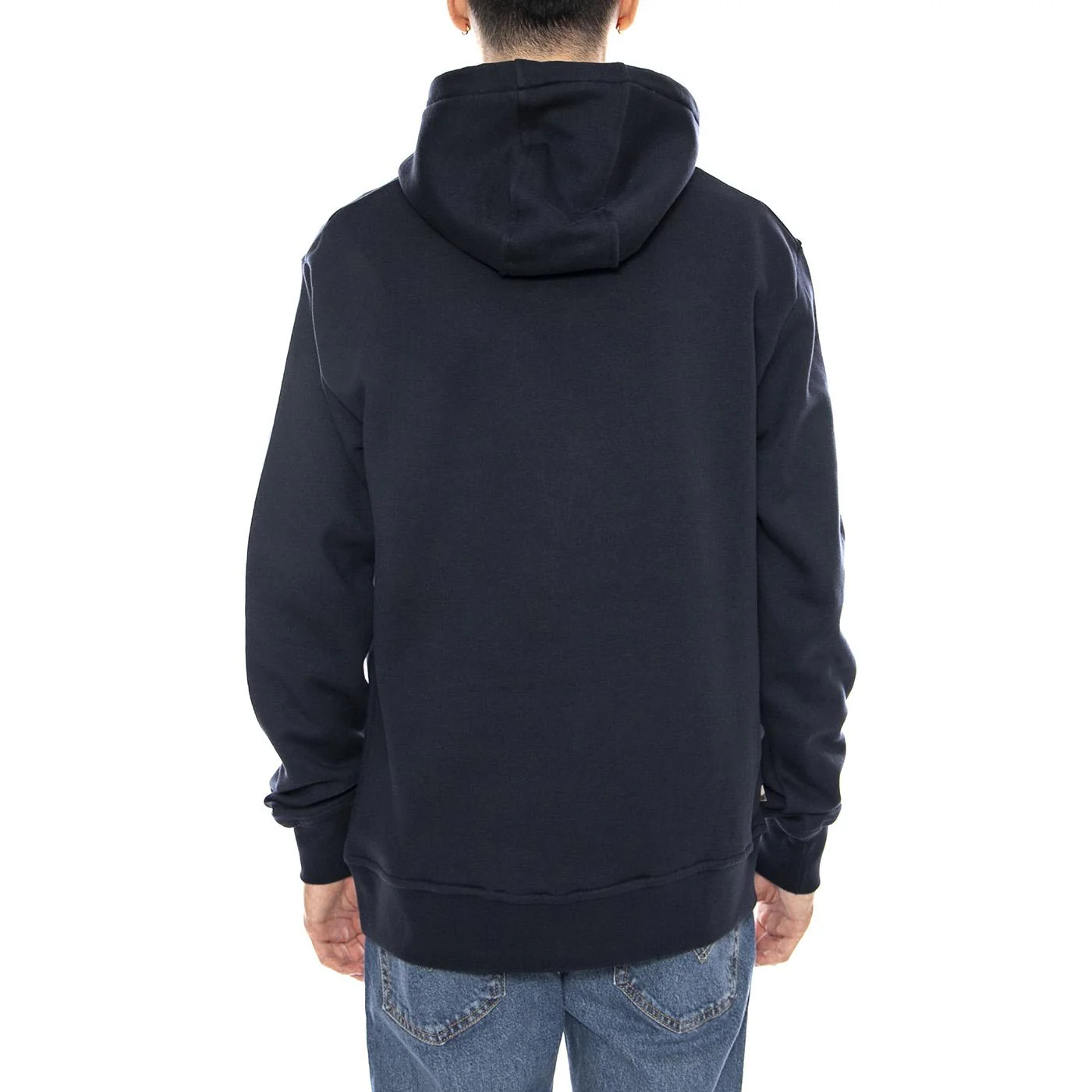 Small Logo Hoodie Fleece -- Felpa con Cappuccio Uomo Navy  Uomo AQUASCUTUM - Image 3