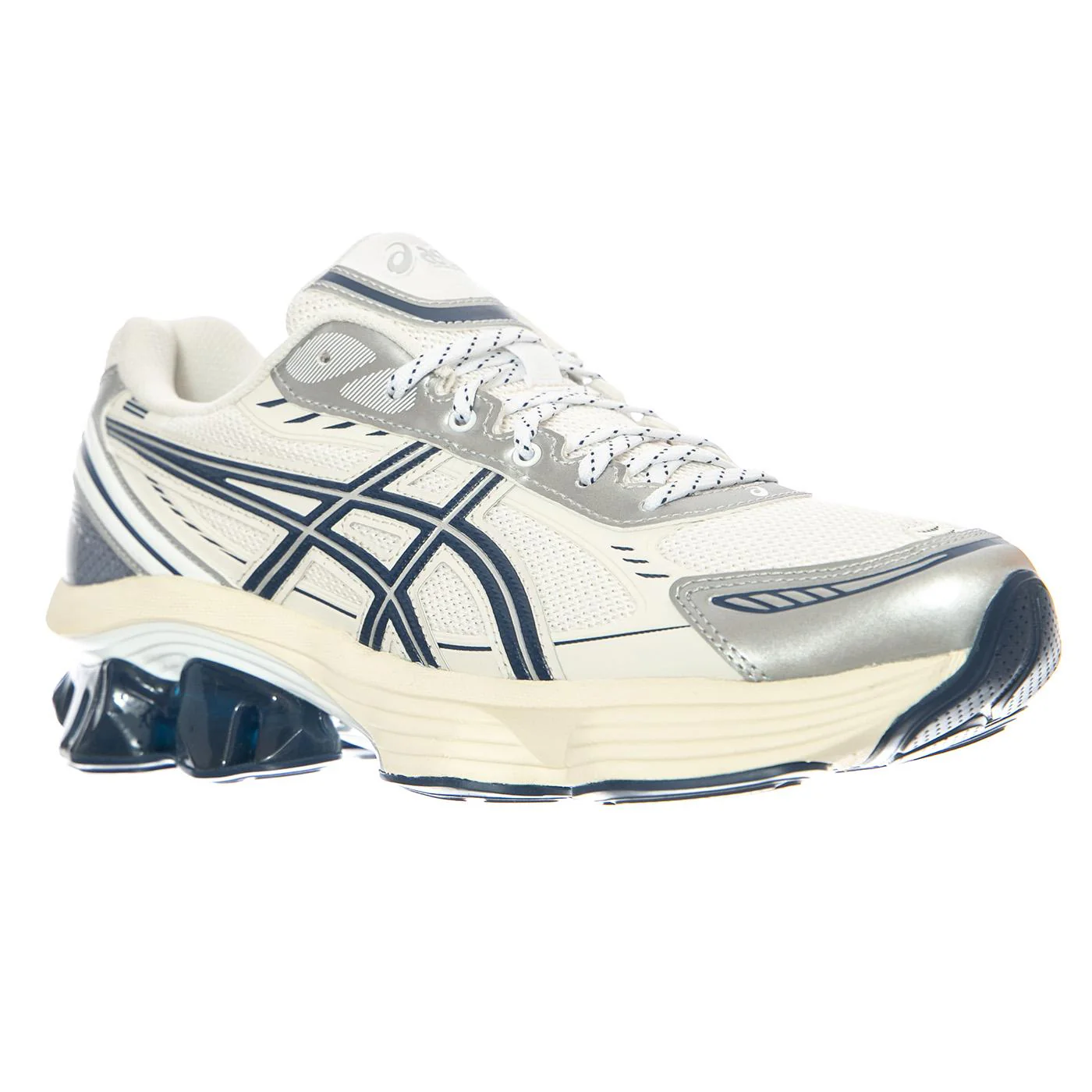 Gel-Kinetic Fluent - White / Independence Blue - Scarpe Stringate Uomo Bianche  Uomo ASICS - Image 2