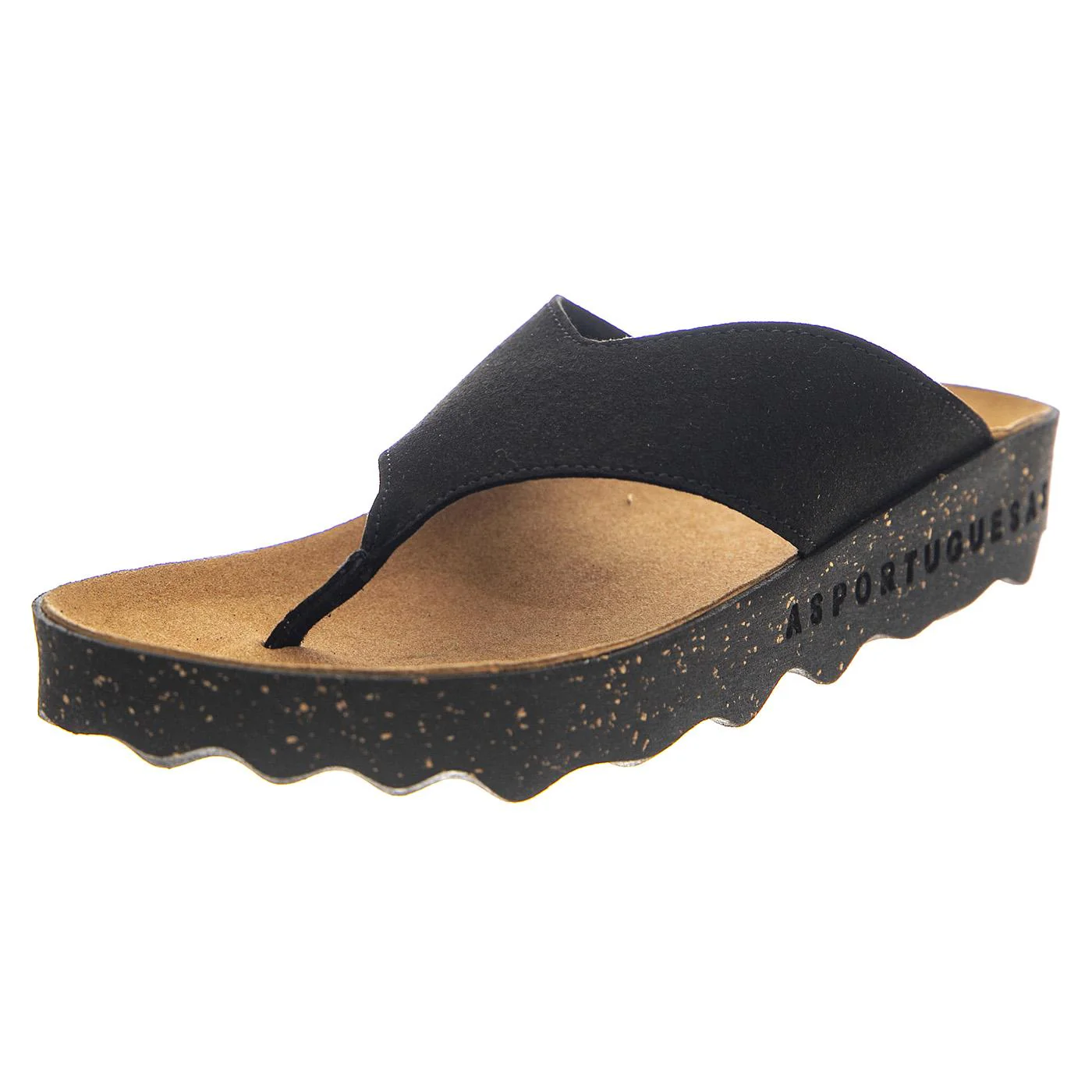 Cole L Eco Suede Black - Sandali Donna Neri Donna ASPORTUGUESAS