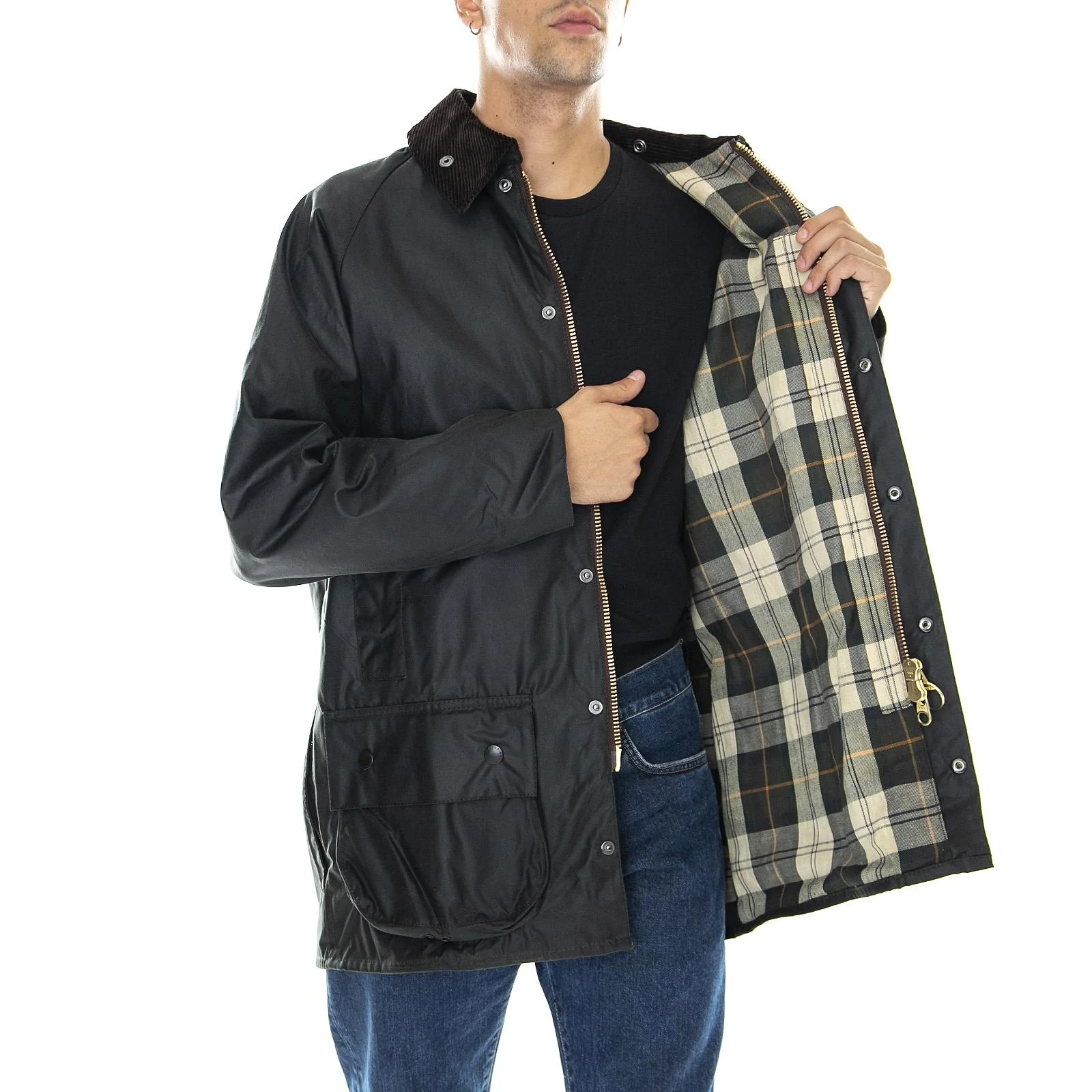 BEAUFORT WAX JACKET SAGE - Giacca Uomo Verde Uomo BARBOUR - Image 4