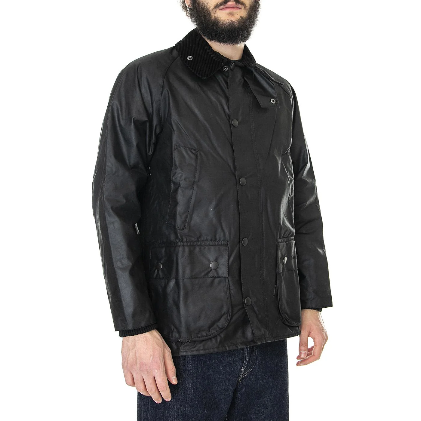 Bedale Jacket Black - Giacca Invernale Uomo Nera  Uomo BARBOUR