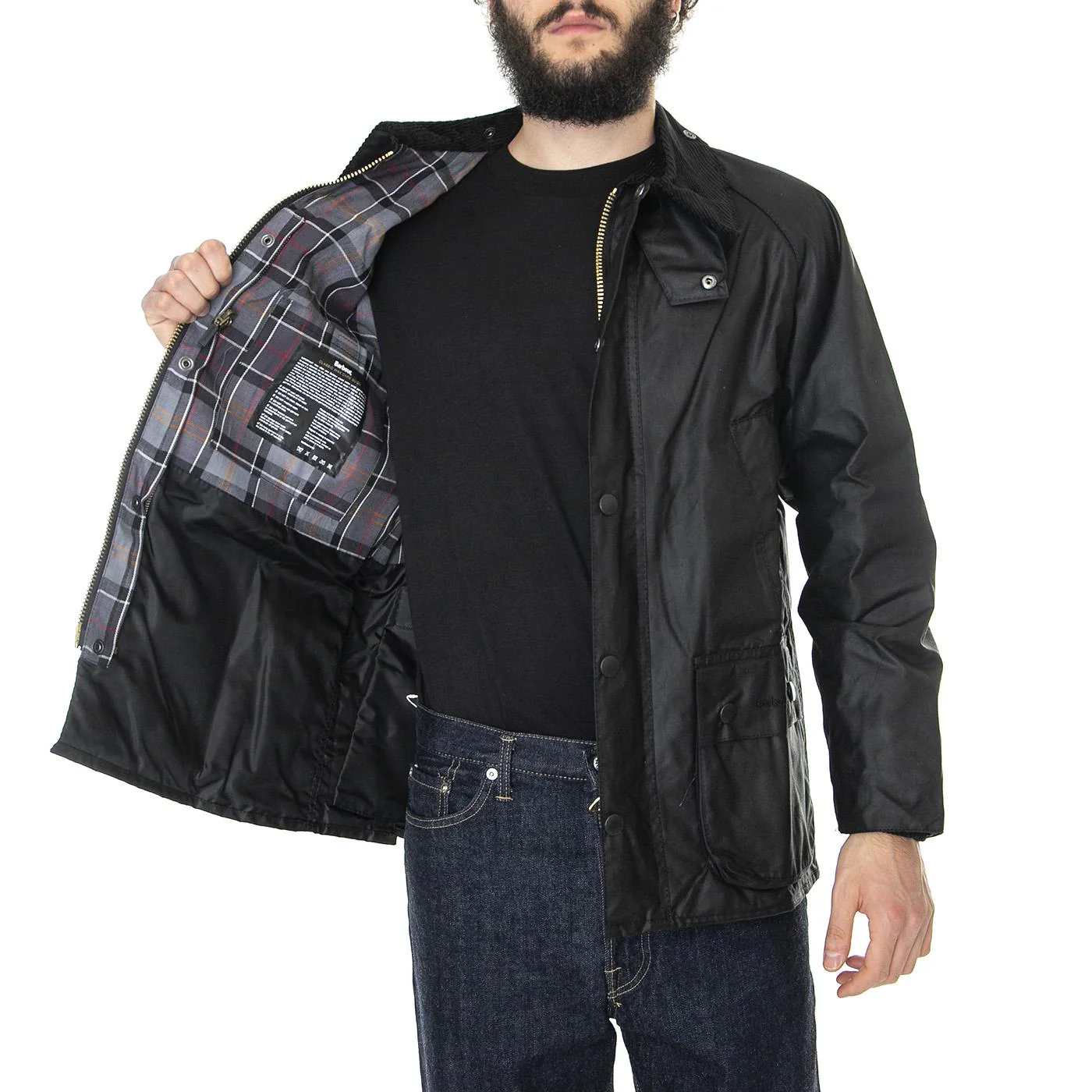 Bedale Jacket Black - Giacca Invernale Uomo Nera  Uomo BARBOUR - Image 4