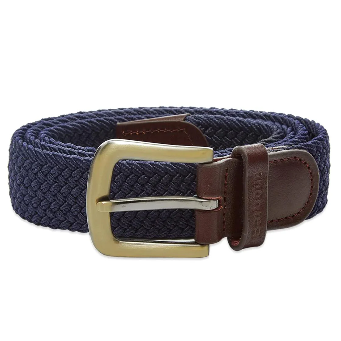 Stretch Webbing Leather Belt Navy - Cintura Blu Navy ACCESSORI BARBOUR