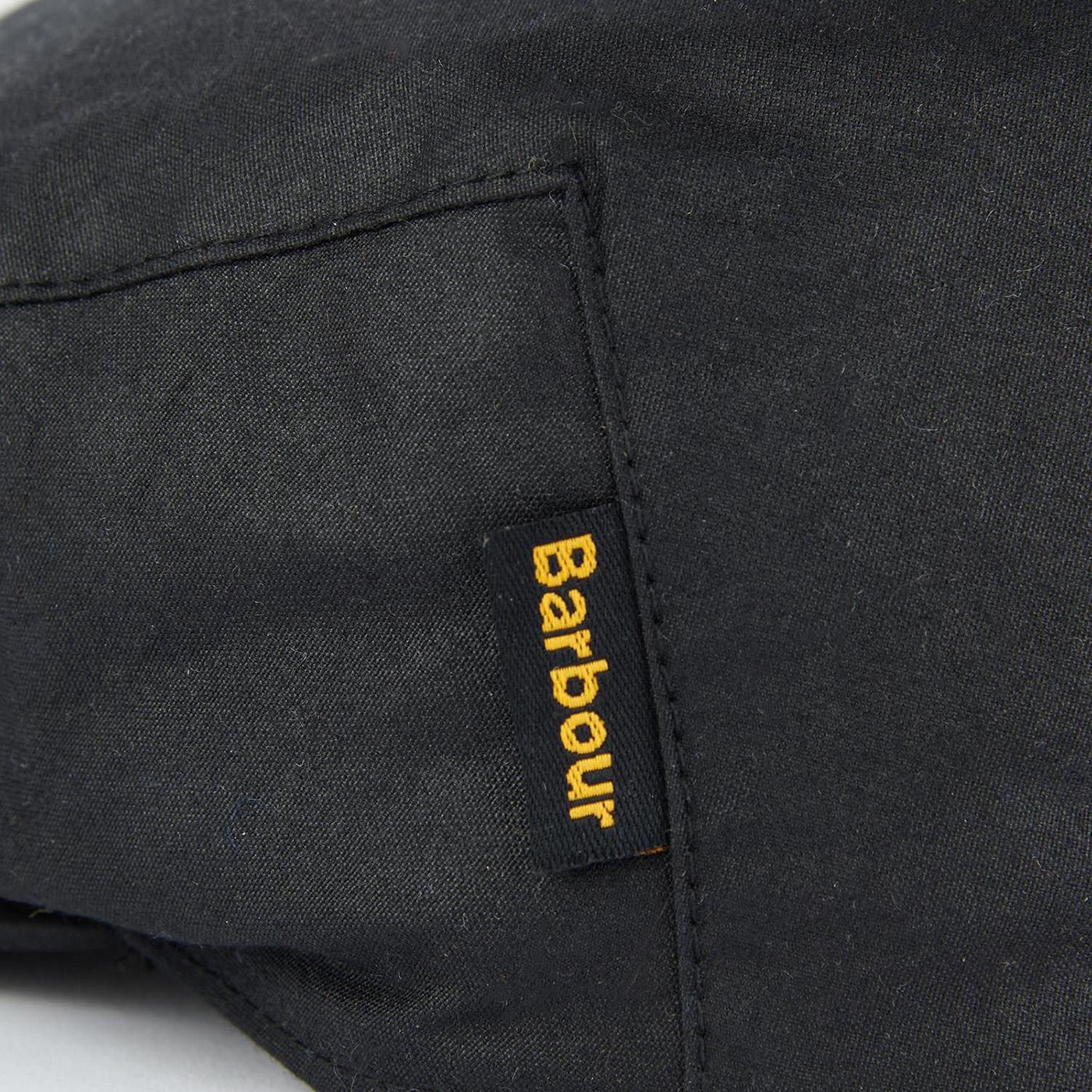 Cheviot Wax Flat Cap Black Winter Dress - Cappello a Coppola Nero ACCESSORI BARBOUR - Image 4