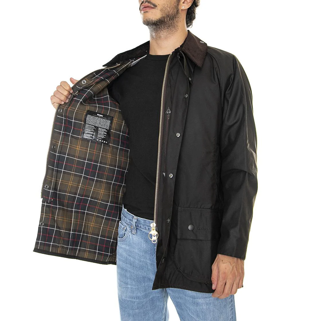 Classic Beaufort Wax Jacket Olive - Giacca Invernale Uomo Marrone Uomo BARBOUR - Image 4