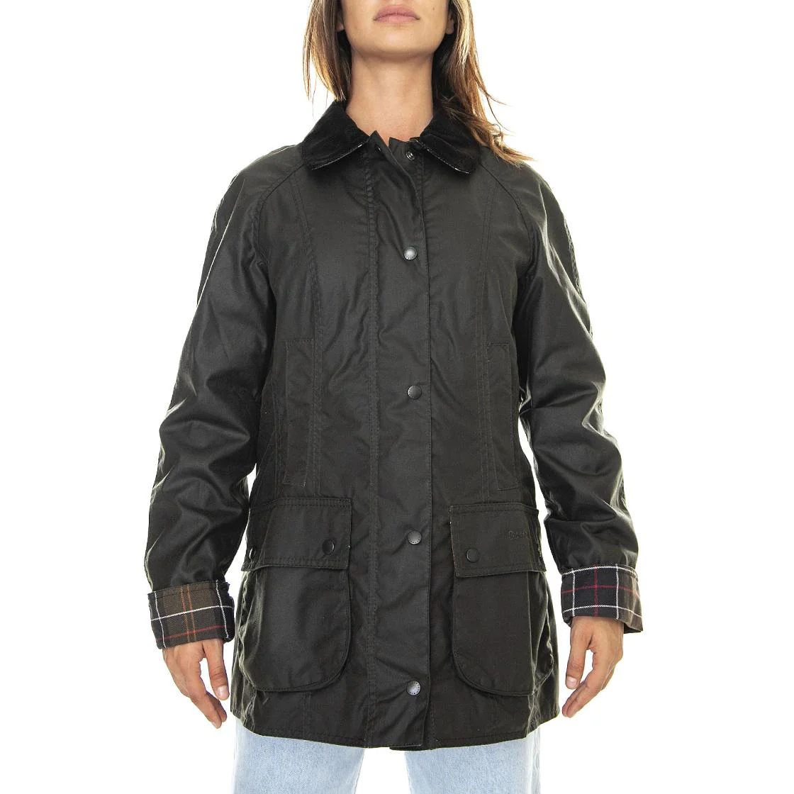 Classic Bedale Wax Jacket Olive - Giacca Invernale Donna Marrone Donna BARBOUR - Image 2