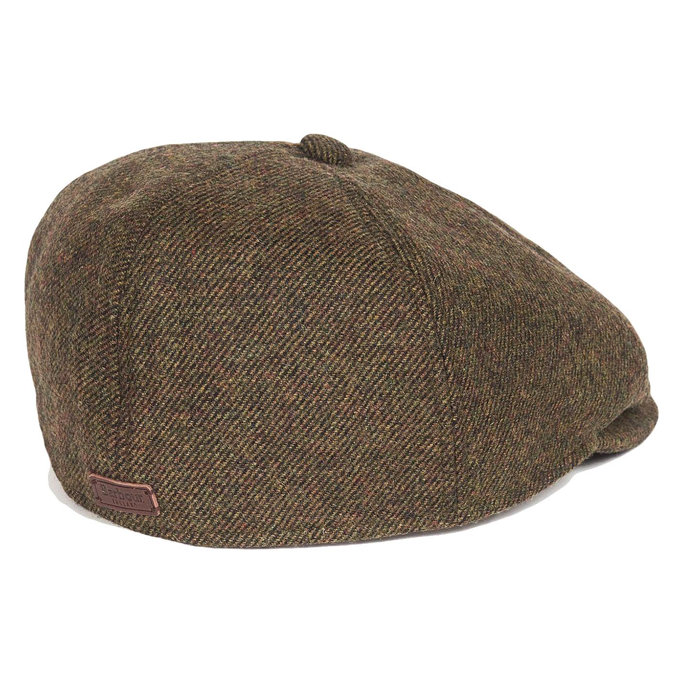 Claymore Bakerboy Olive Twill - Cappello a Coppola Verde ACCESSORI BARBOUR - Image 2