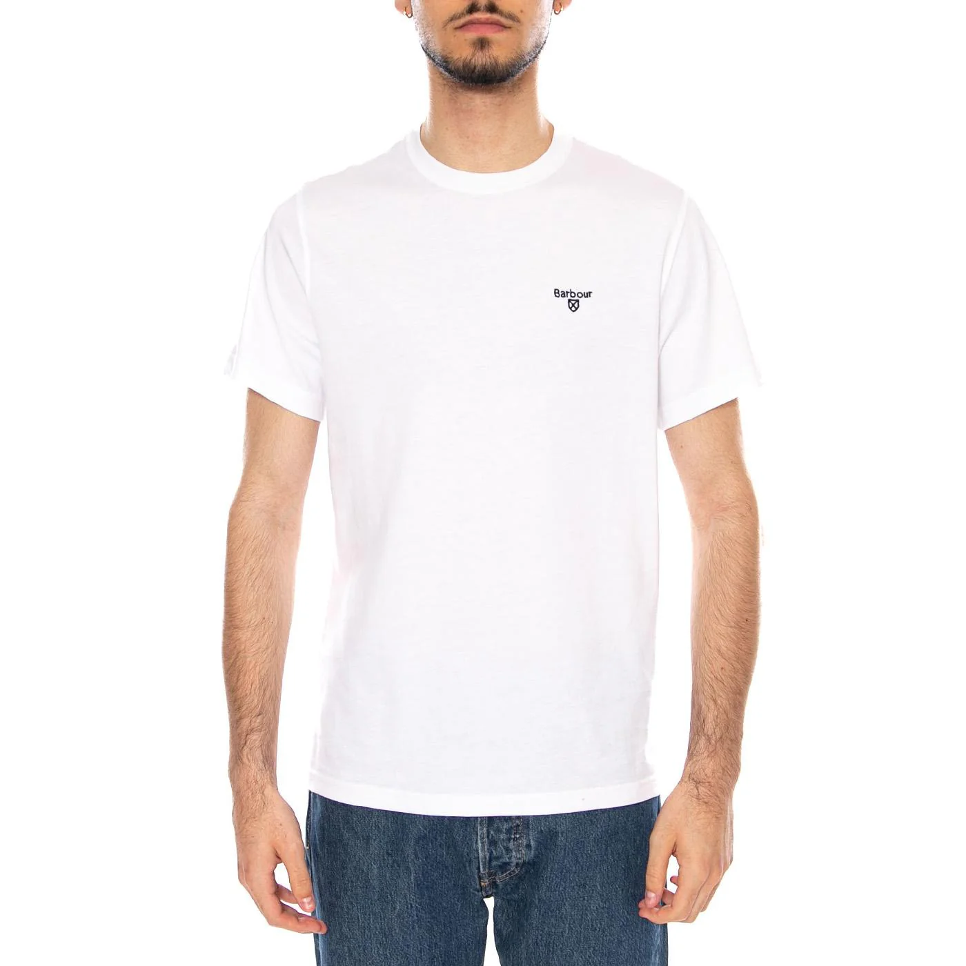 ESSENTIAL SPORTS TEE - Maglietta Girocollo Uomo Bianca  Uomo BARBOUR - Image 2