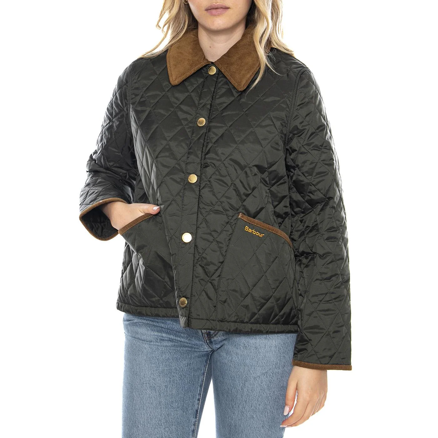 Icons Liddesdale Quilt JKT OL71 Green - Giacca Donna Verde  Donna BARBOUR