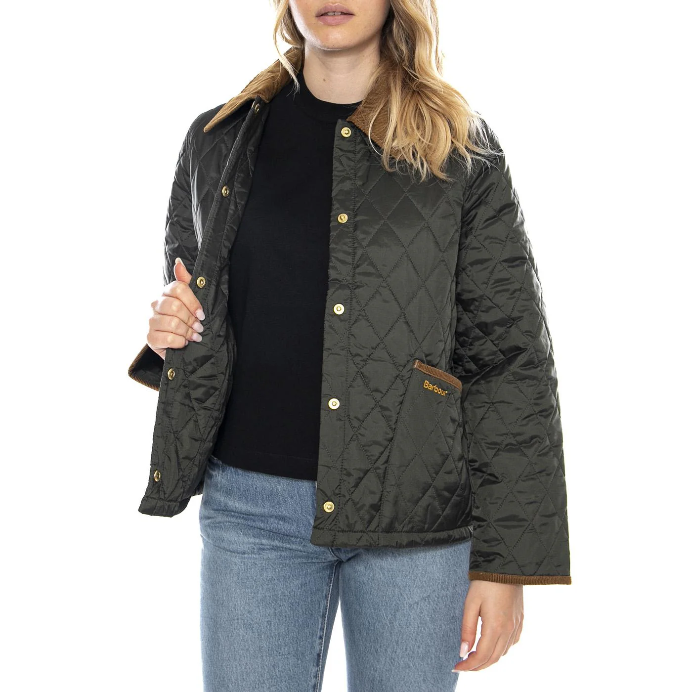 Icons Liddesdale Quilt JKT OL71 Green - Giacca Donna Verde  Donna BARBOUR - Image 4
