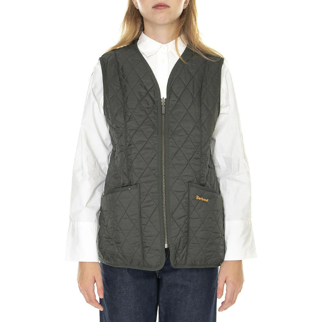 Lady Fleece Betty Dark Olive - Giacca Smanicata Invernale Donna Marrone  Donna BARBOUR - Image 2