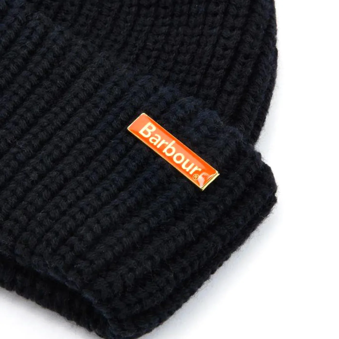 Mosely Beanie Black - Berretto a Coste Nero Uomo BARBOUR - Image 2