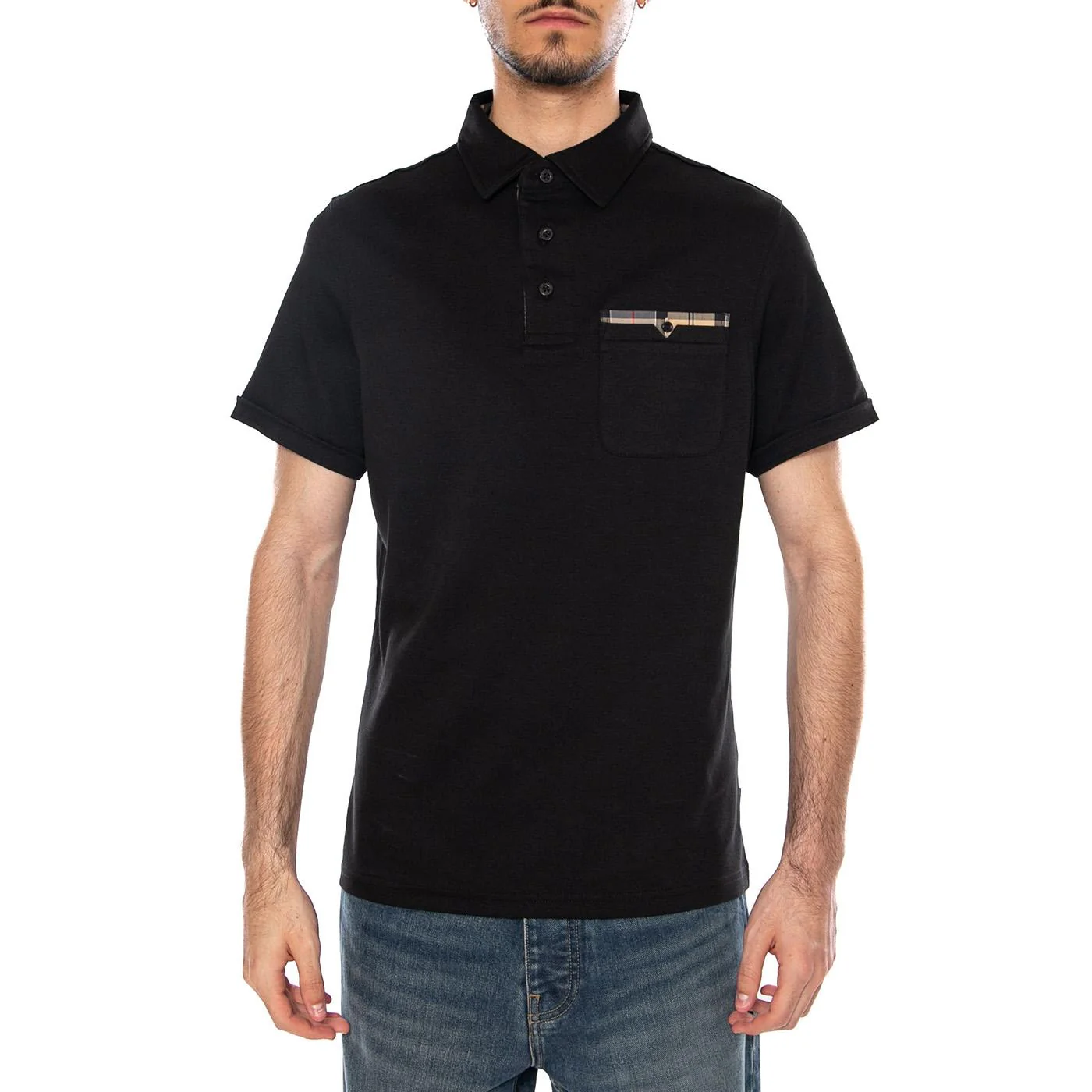 POLO BLACK - Polo Uomo Nera Uomo BARBOUR - Image 2
