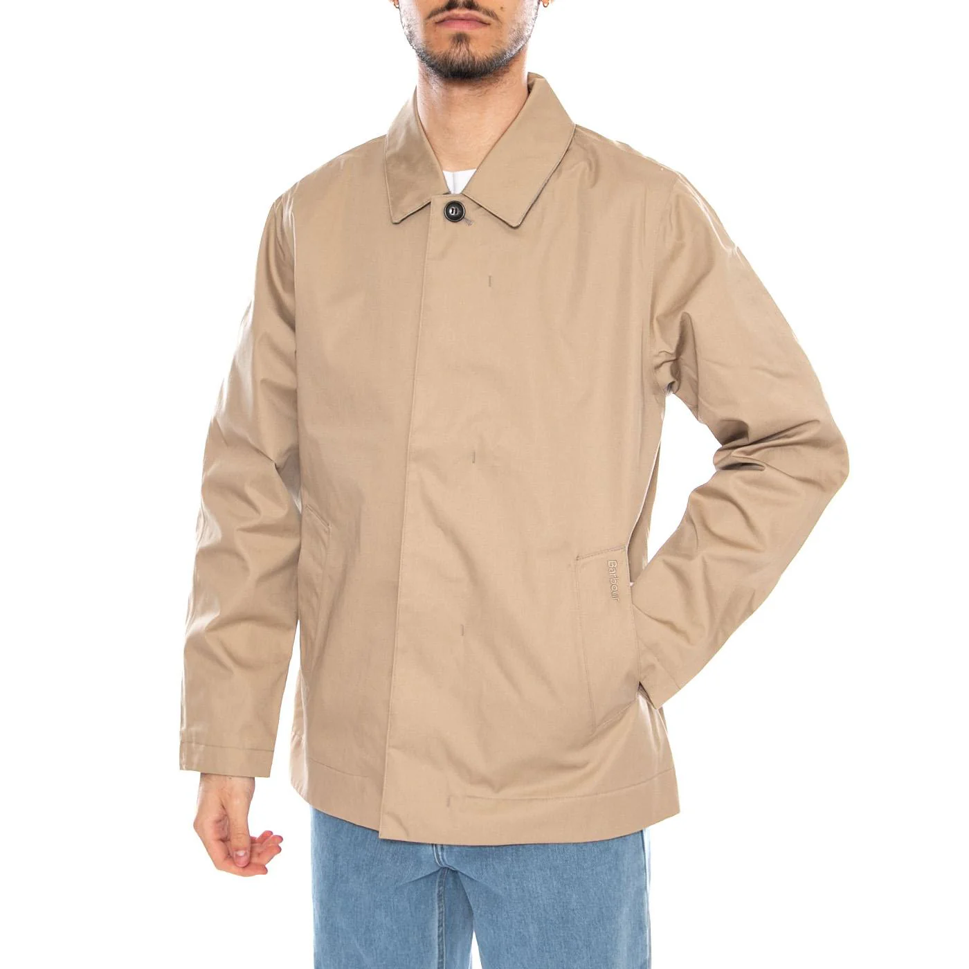 Short Roking Waterproof Jacket Tone - Giacca Uomo Beige Uomo BARBOUR