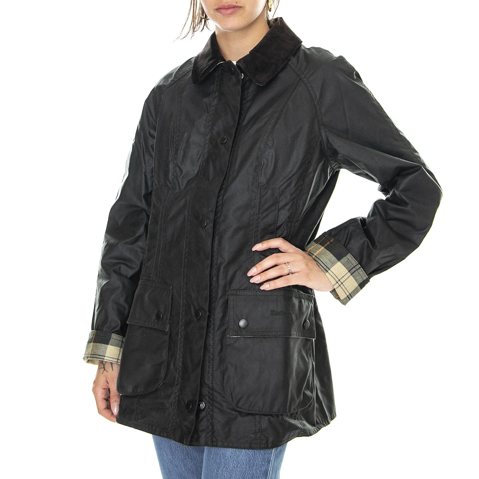 Classic Beadnell - Giacca Invernale Donna Verde Salvia Donna BARBOUR