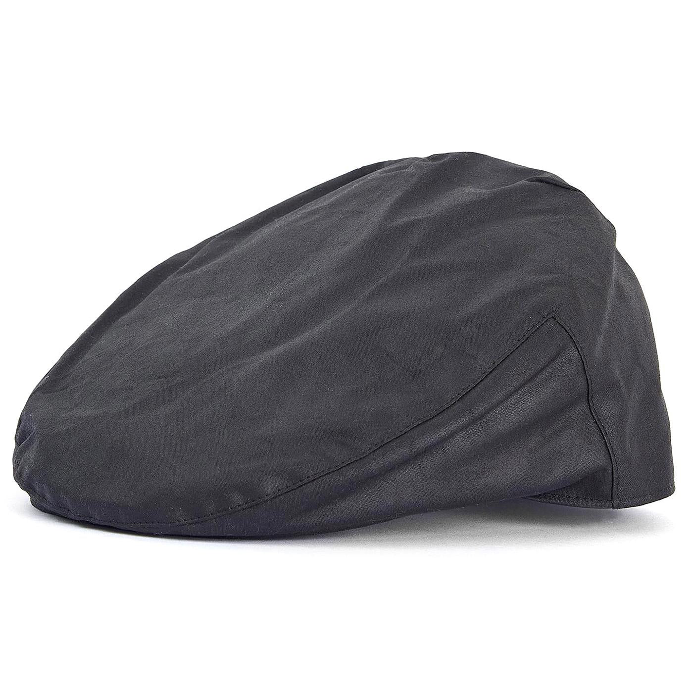 WAX Flat Cap Black - Cappello Barbour Coppola Nera Uomo BARBOUR