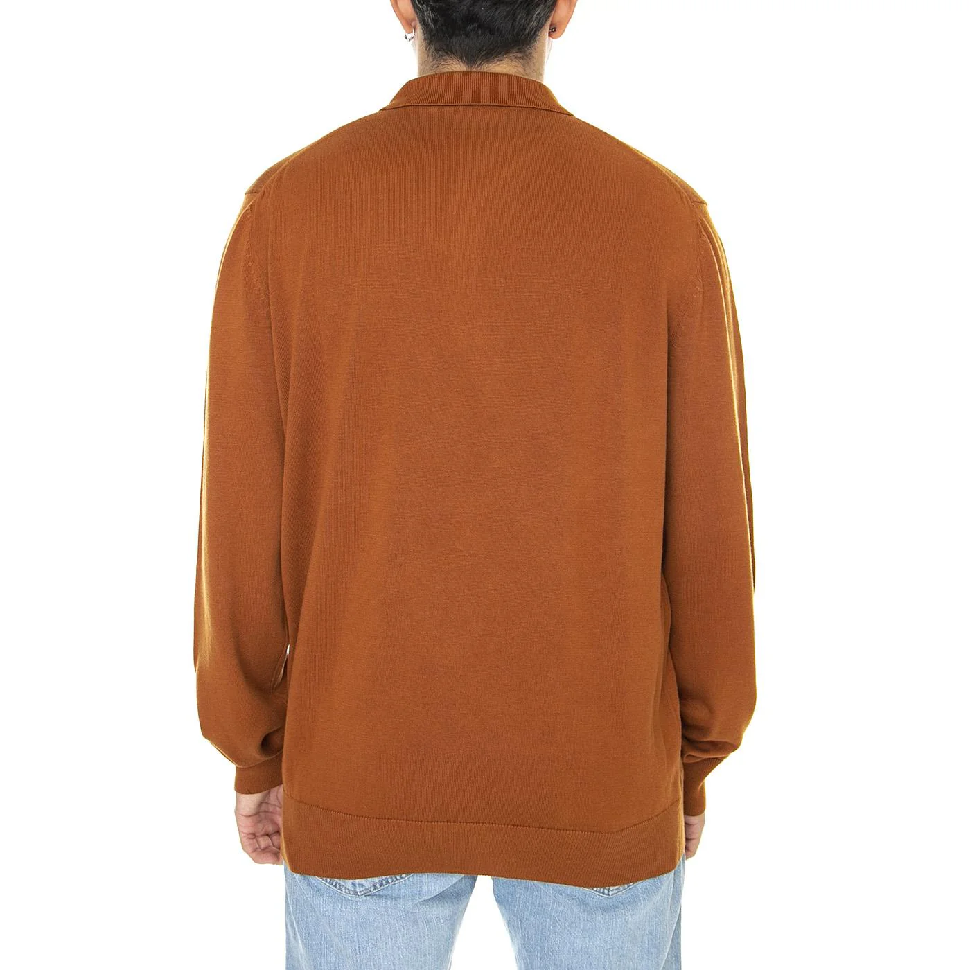 Signature Long Sleeve Polo Caramel - Polo Maniche Lunghe Uomo Marrone  Uomo BEN SHERMAN - Image 3