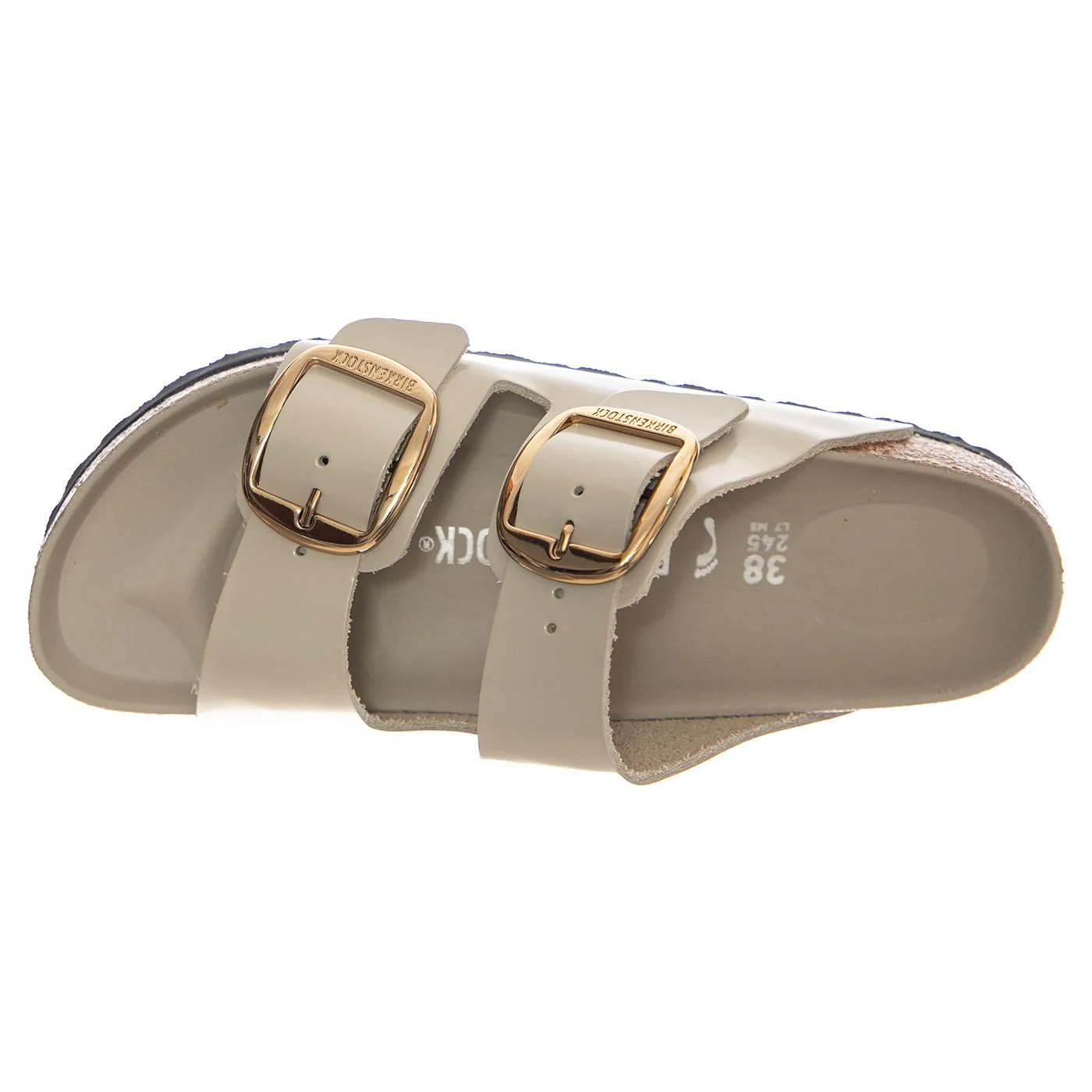 Arizona Big Buckle HEX Natural Lea Narrow Fit Shine Oyster - Sandali Donna Bianchi Donna BIRKENSTOCK - Image 6