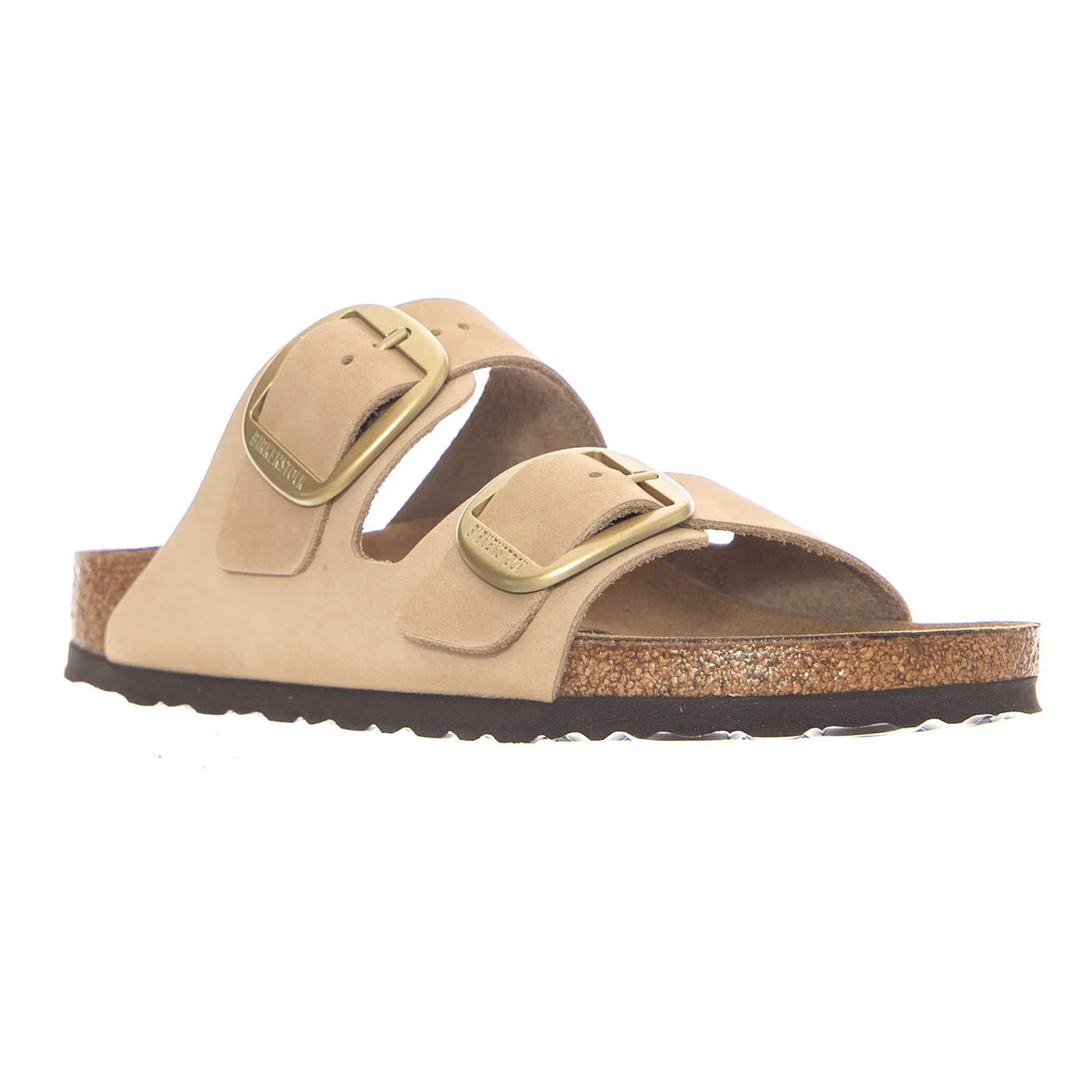 Arizona Big Buckle Nubuck Leather Narrow Fit Sandcastle - Sandali Donna Beige Donna BIRKENSTOCK - Image 2