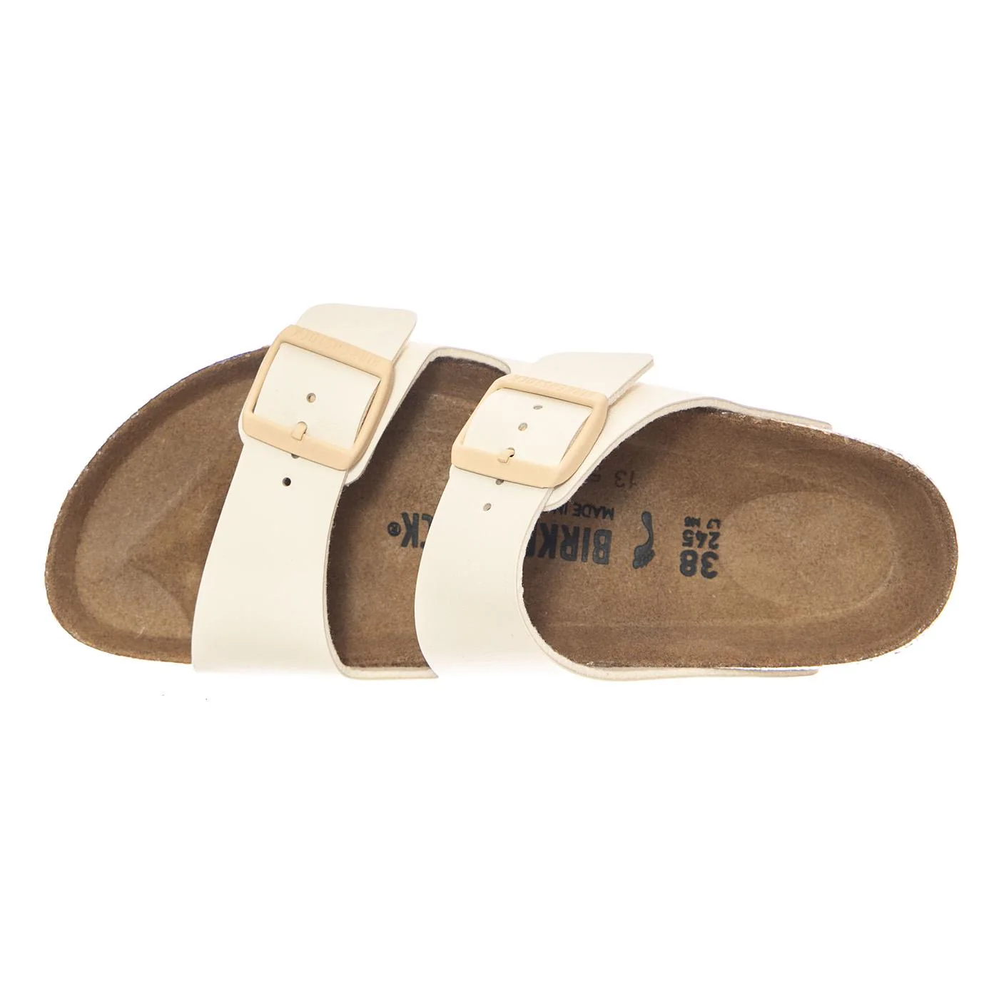 Arizona Birko Flor Narrow Fit Eggshell - Sandali Donna Bianchi Donna BIRKENSTOCK - Image 6