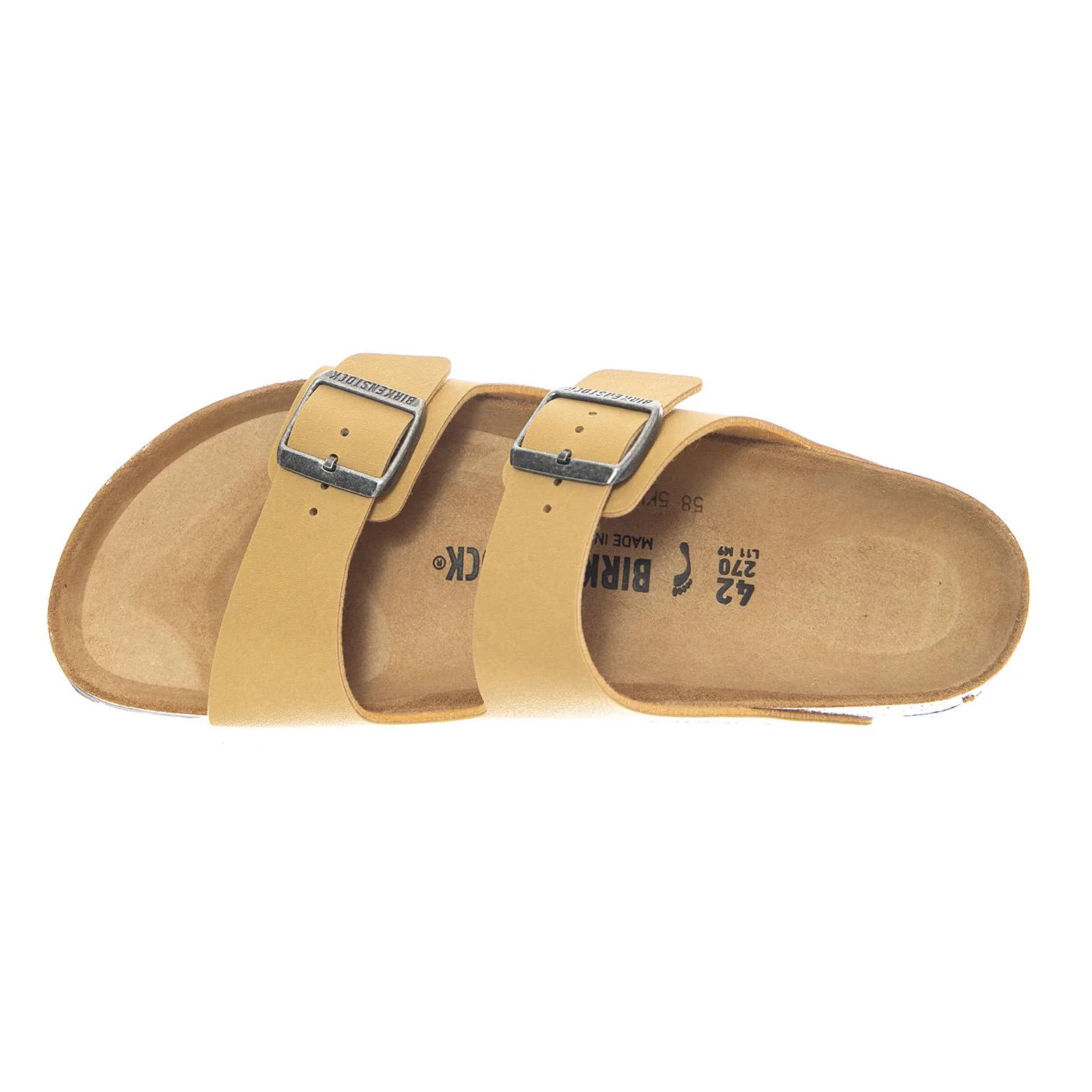 Arizona Birko Flor Narrow Fit Latte Cream - Sandali Uomo / Donna Beige Uomo BIRKENSTOCK - Image 6