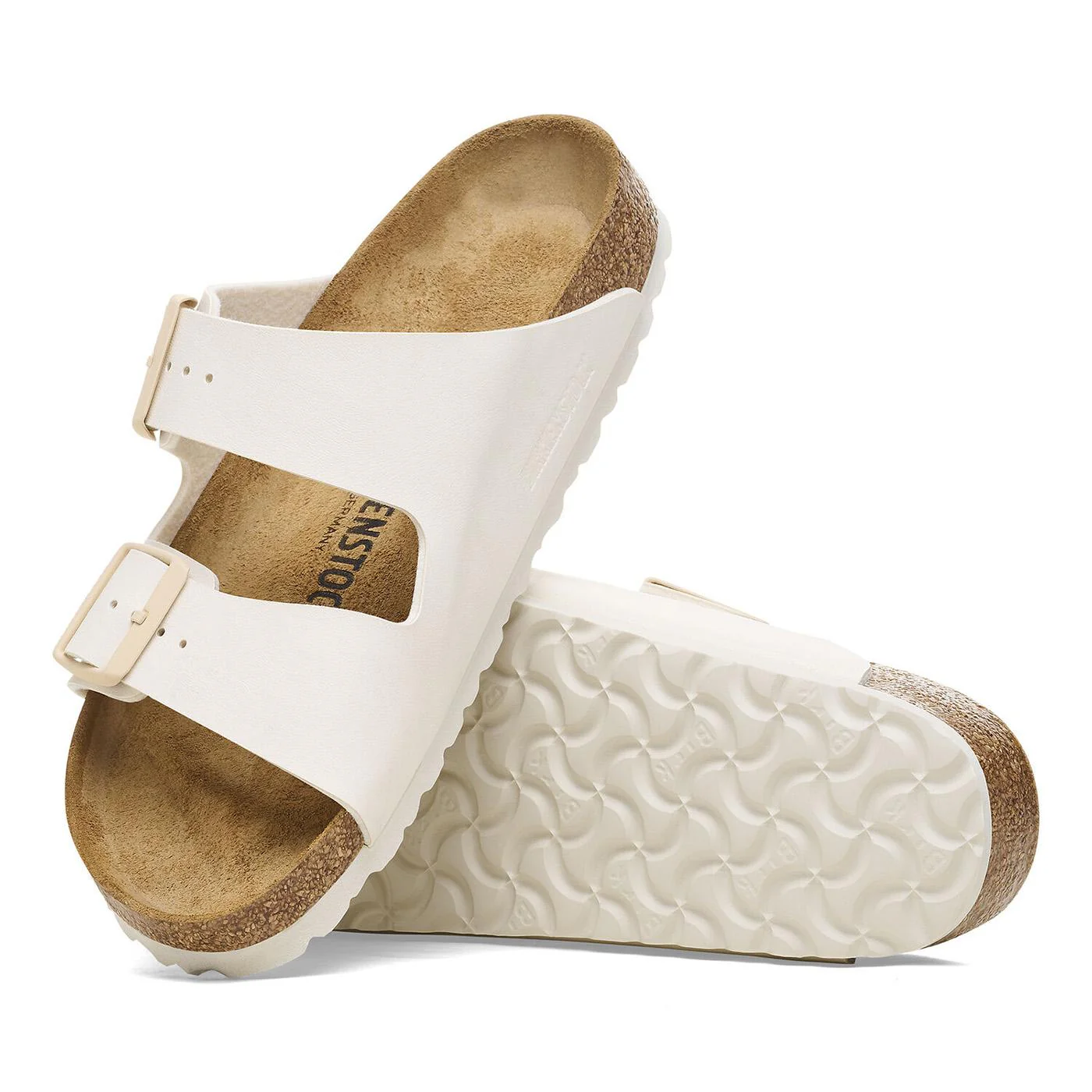 Arizona Bs Eggshell Narrow Fit - Sandali Donna Bianchi - Calzata Stretta Donna BIRKENSTOCK - Image 2