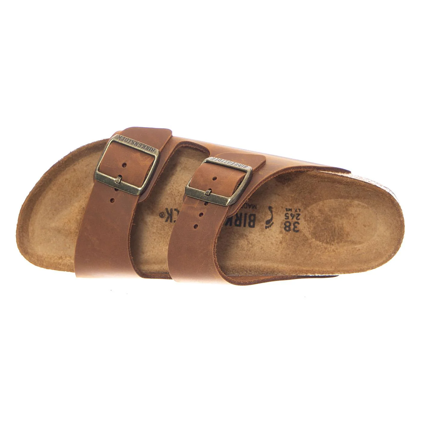 Arizona Oiled Leather Narrow Fit Cognac - Sandali Uomo / Donna Marroni Uomo BIRKENSTOCK - Image 6