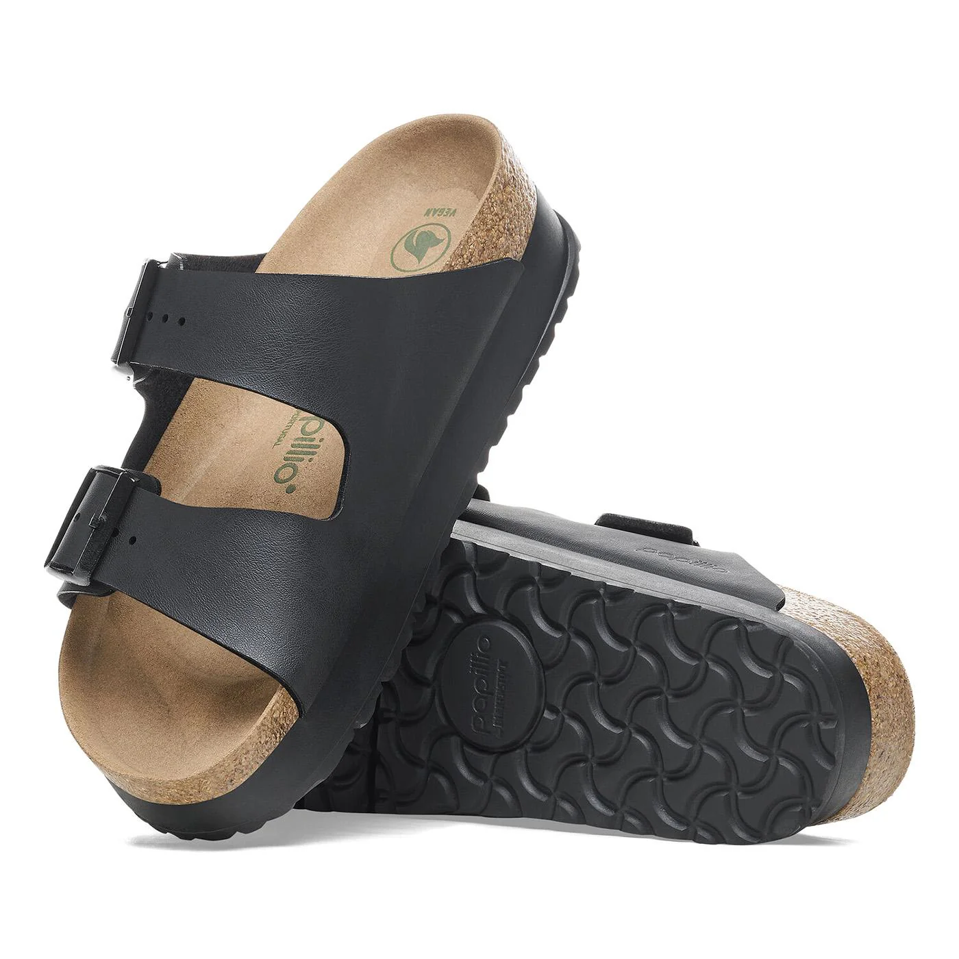 Arizona Platform Black Veg, Birko Flor - Sandali Donna Neri  Donna BIRKENSTOCK - Image 2