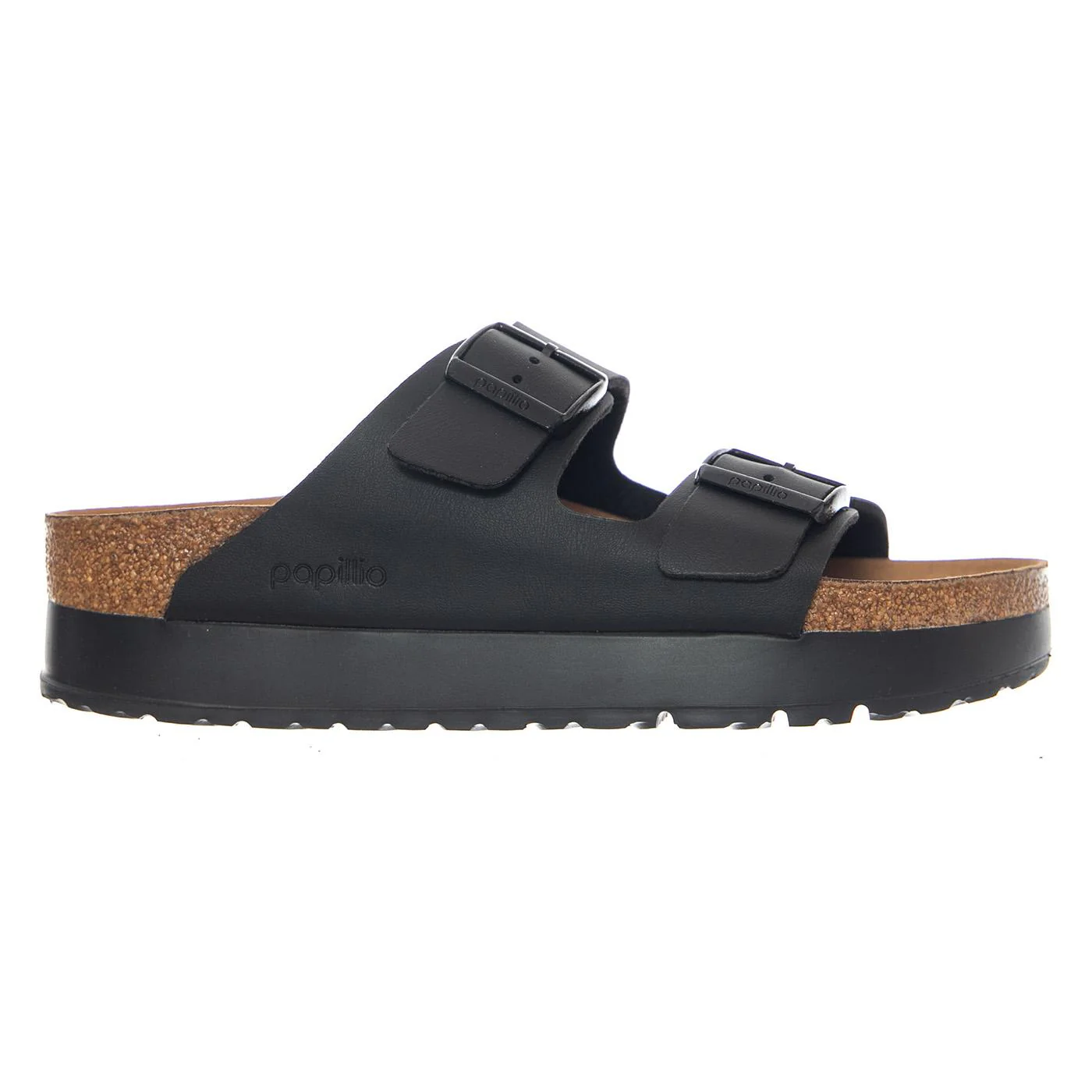 Arizona Platform Vegan Birko Flor Narrow Fit Black - Sandali Donna Neri Donna BIRKENSTOCK