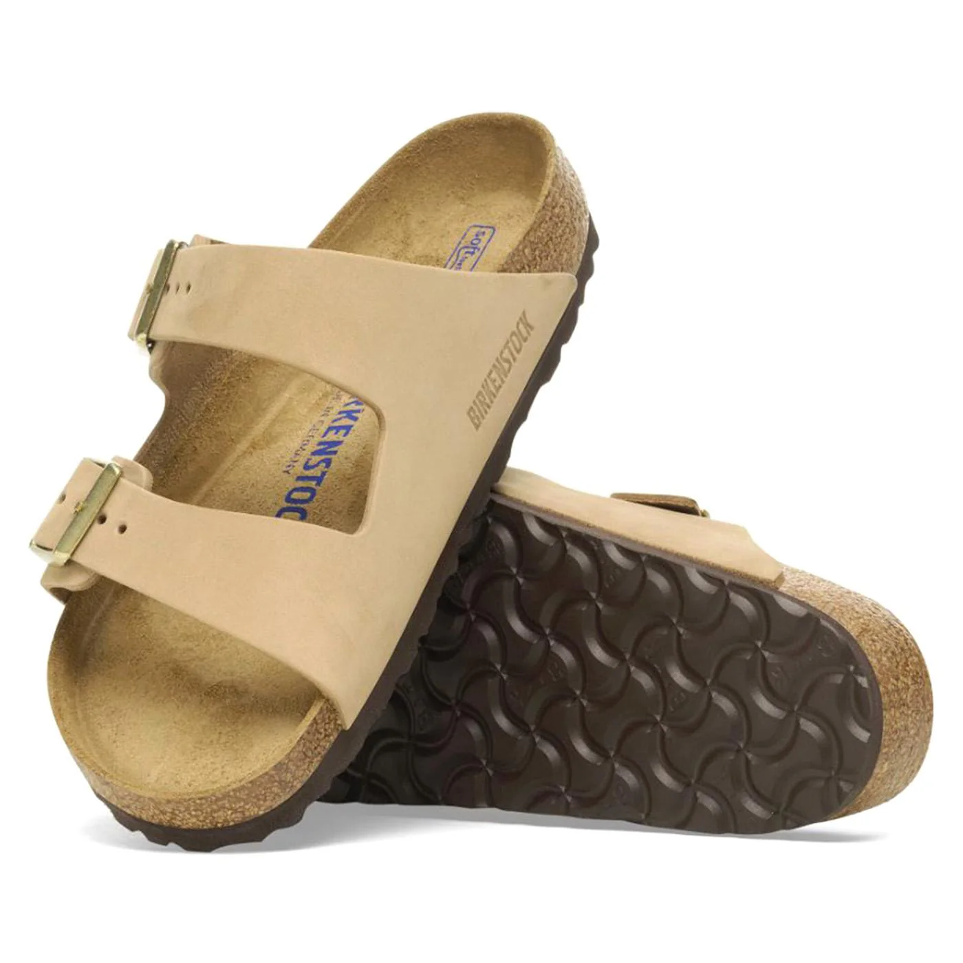 Arizona SFB sandcastle, Nubuck Leather - Sandali Donna Beige Donna BIRKENSTOCK - Image 2