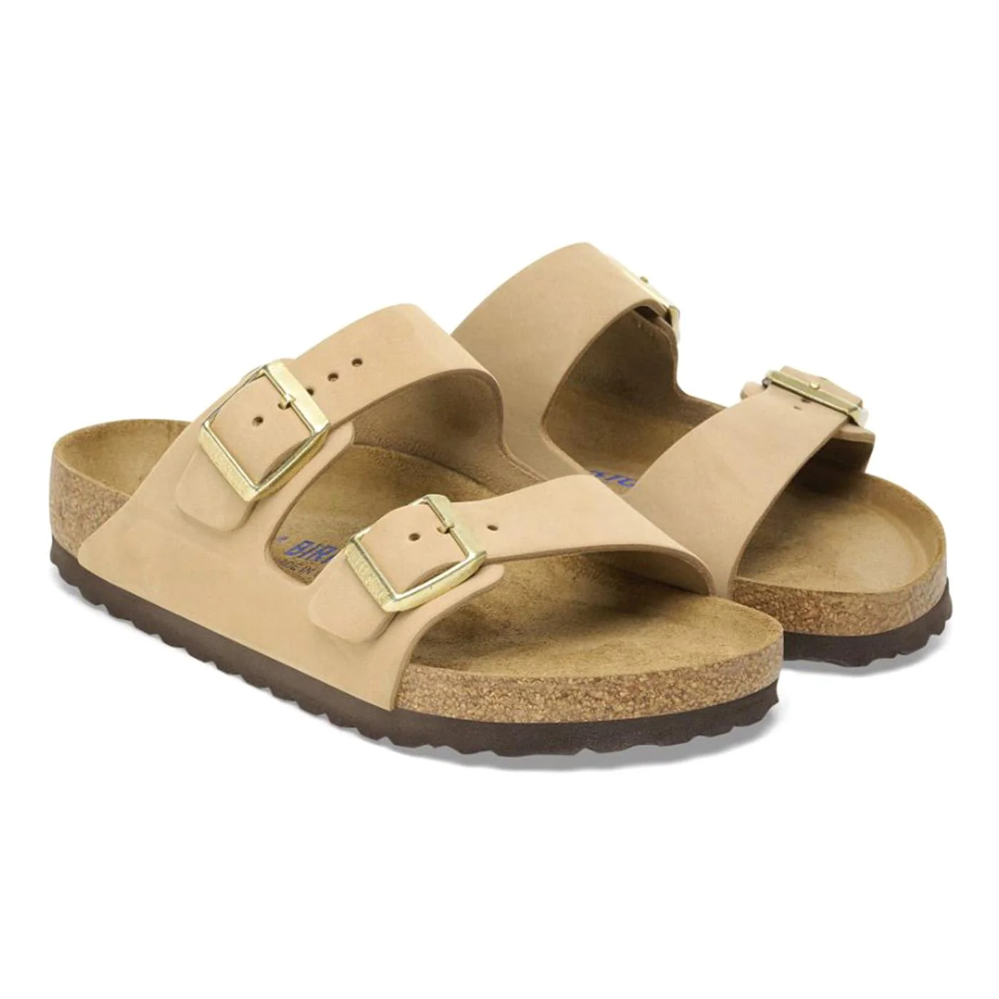 Arizona SFB sandcastle, Nubuck Leather - Sandali Donna Beige Donna BIRKENSTOCK - Image 4