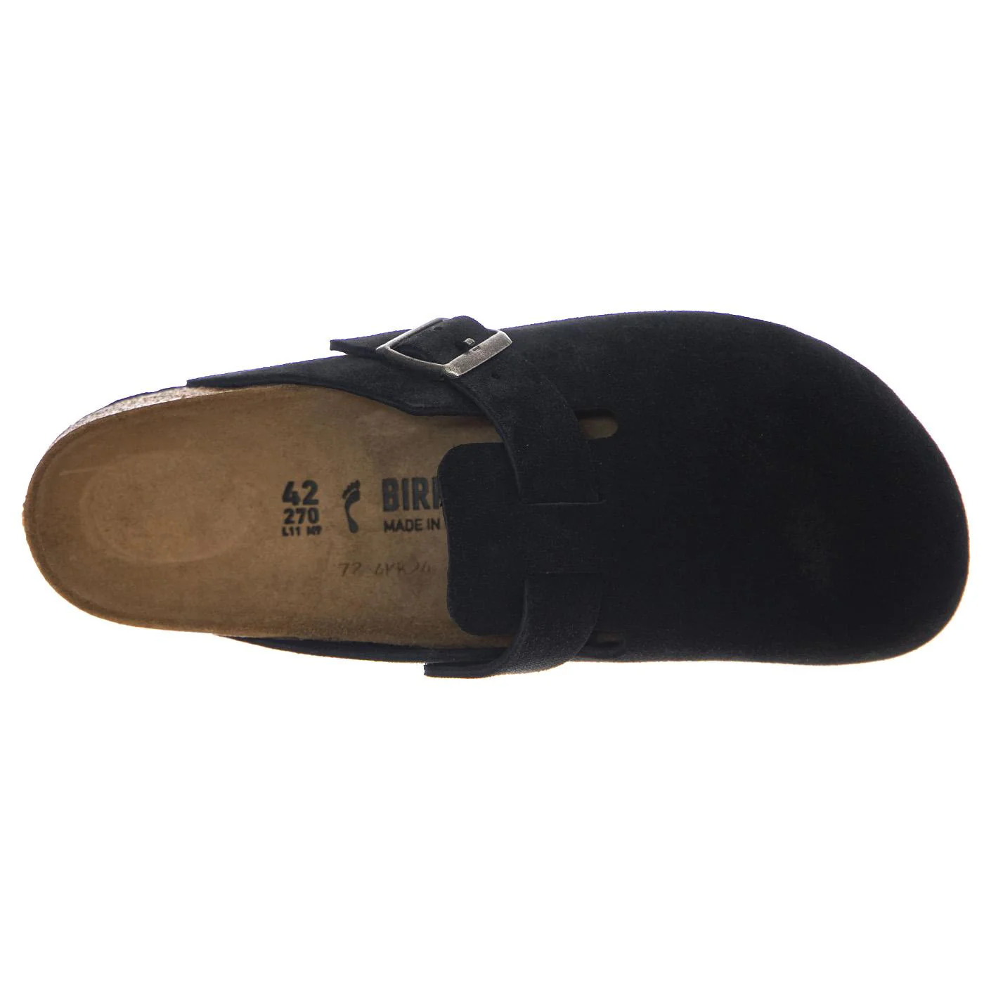 Boston black, Suede Leather - Sandali Uomo Neri  Uomo BIRKENSTOCK - Image 6