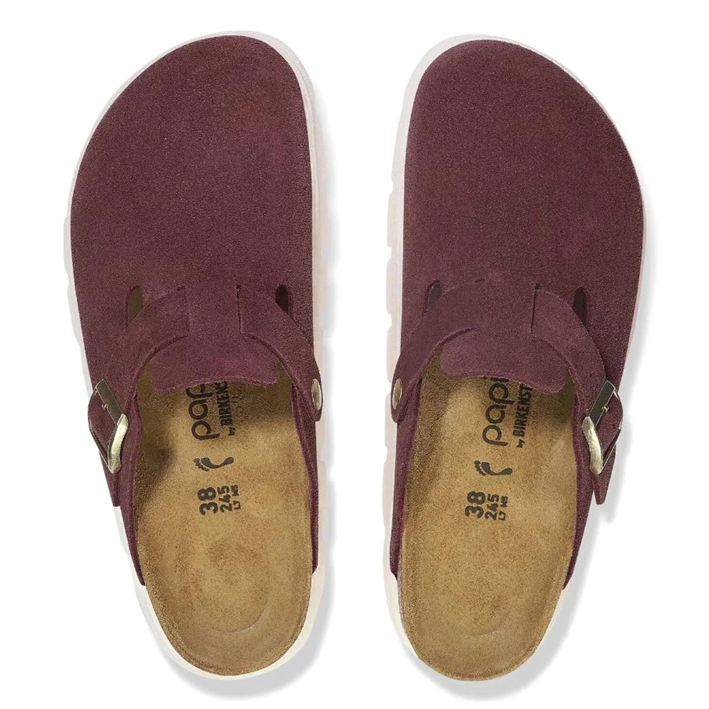 Boston Chunky Berry Crush, Suede Leather - Sandali Donna Bordeaux  Donna BIRKENSTOCK - Image 3