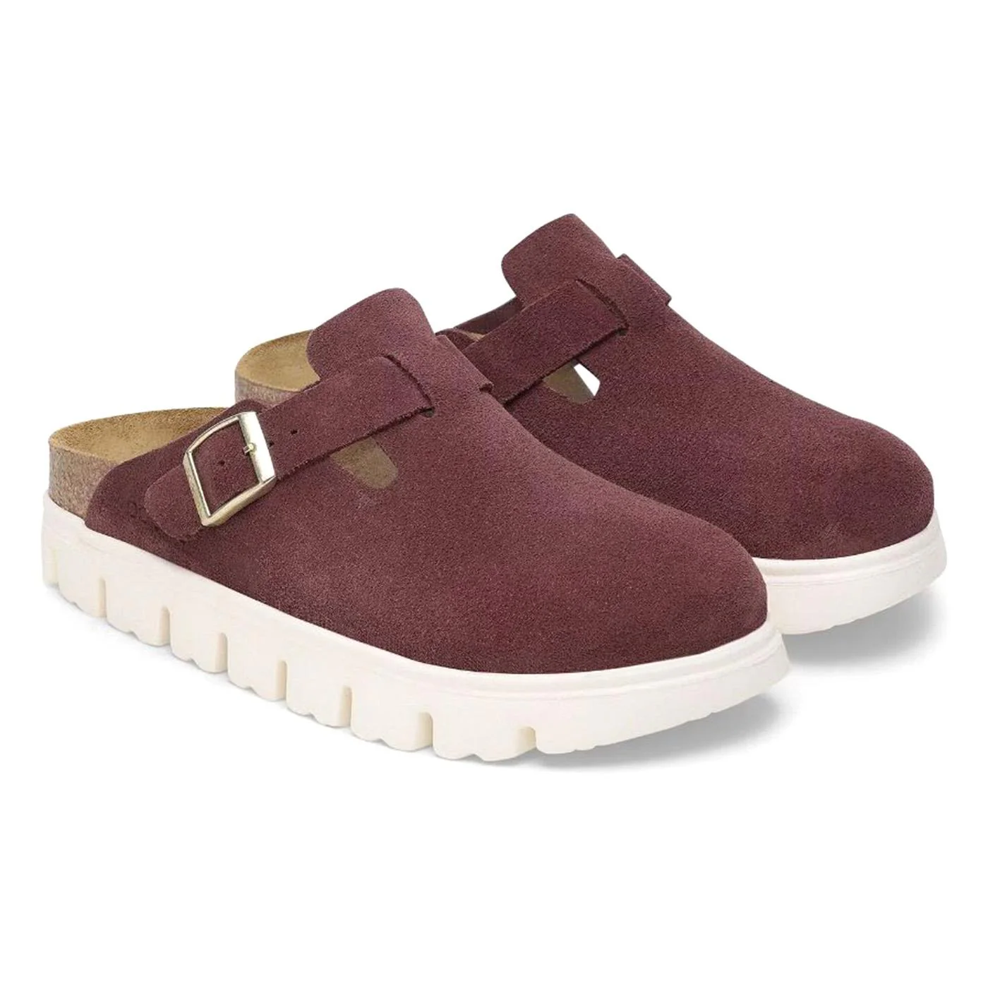 Boston Chunky Berry Crush, Suede Leather - Sandali Donna Bordeaux  Donna BIRKENSTOCK - Image 4