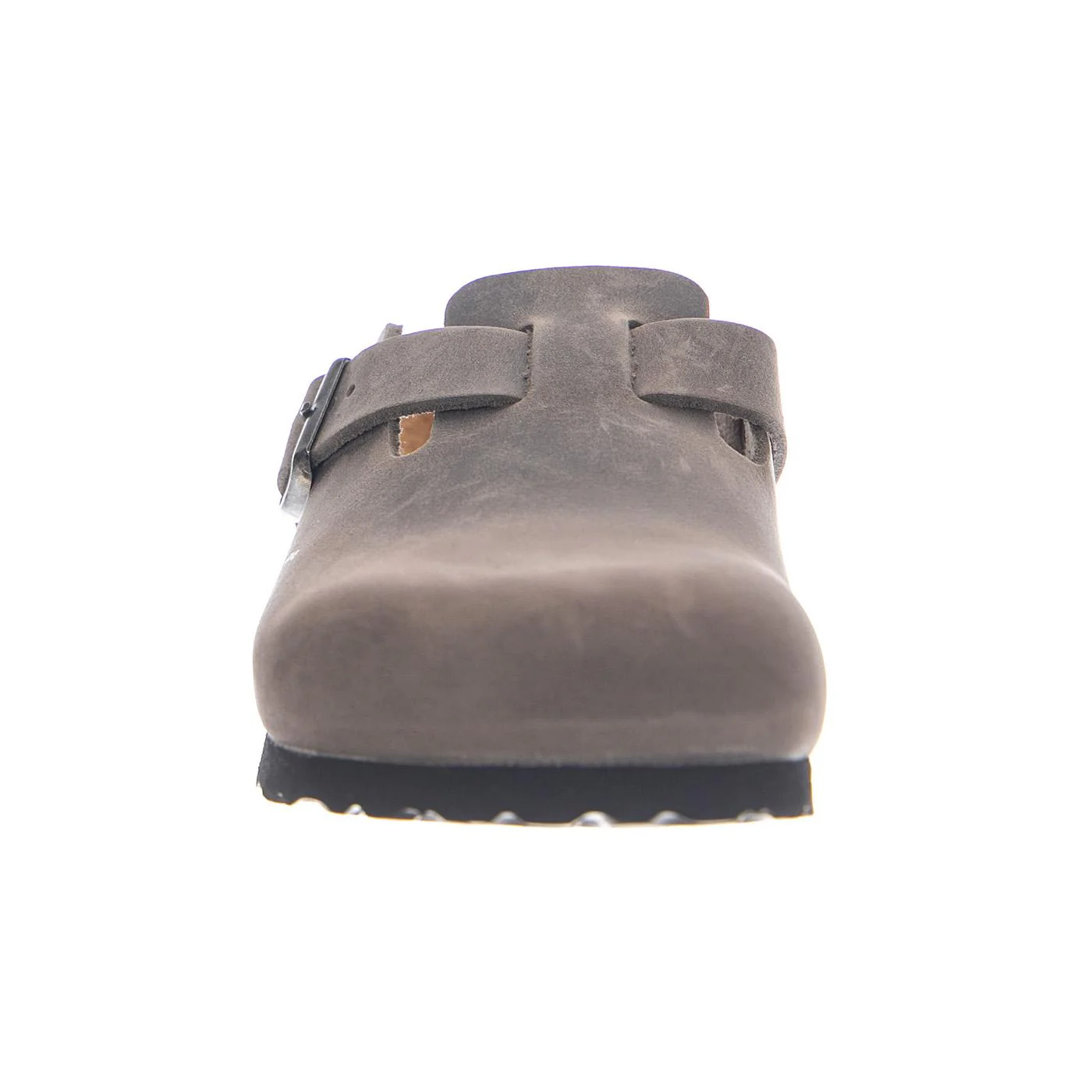 BOSTON SFB OILED LEATHER NARROW FIT IRON - Ciabatte Uomo / Donna Grigie  Uomo BIRKENSTOCK - Image 3