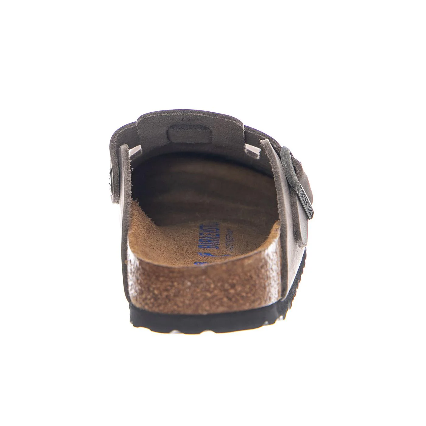 BOSTON SFB OILED LEATHER NARROW FIT IRON - Ciabatte Uomo / Donna Grigie  Uomo BIRKENSTOCK - Image 4