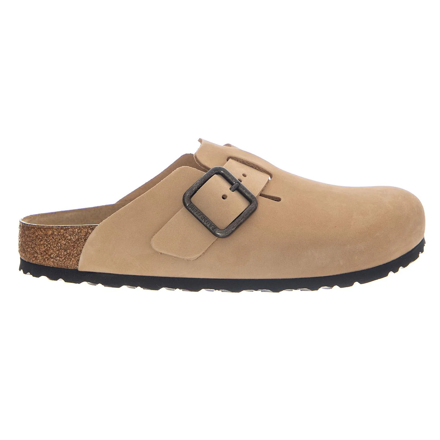 BOSTON WB NUBUCK LEATHER NARROW FIT SANDCASTLE - Sandali Unisex Beige Uomo BIRKENSTOCK