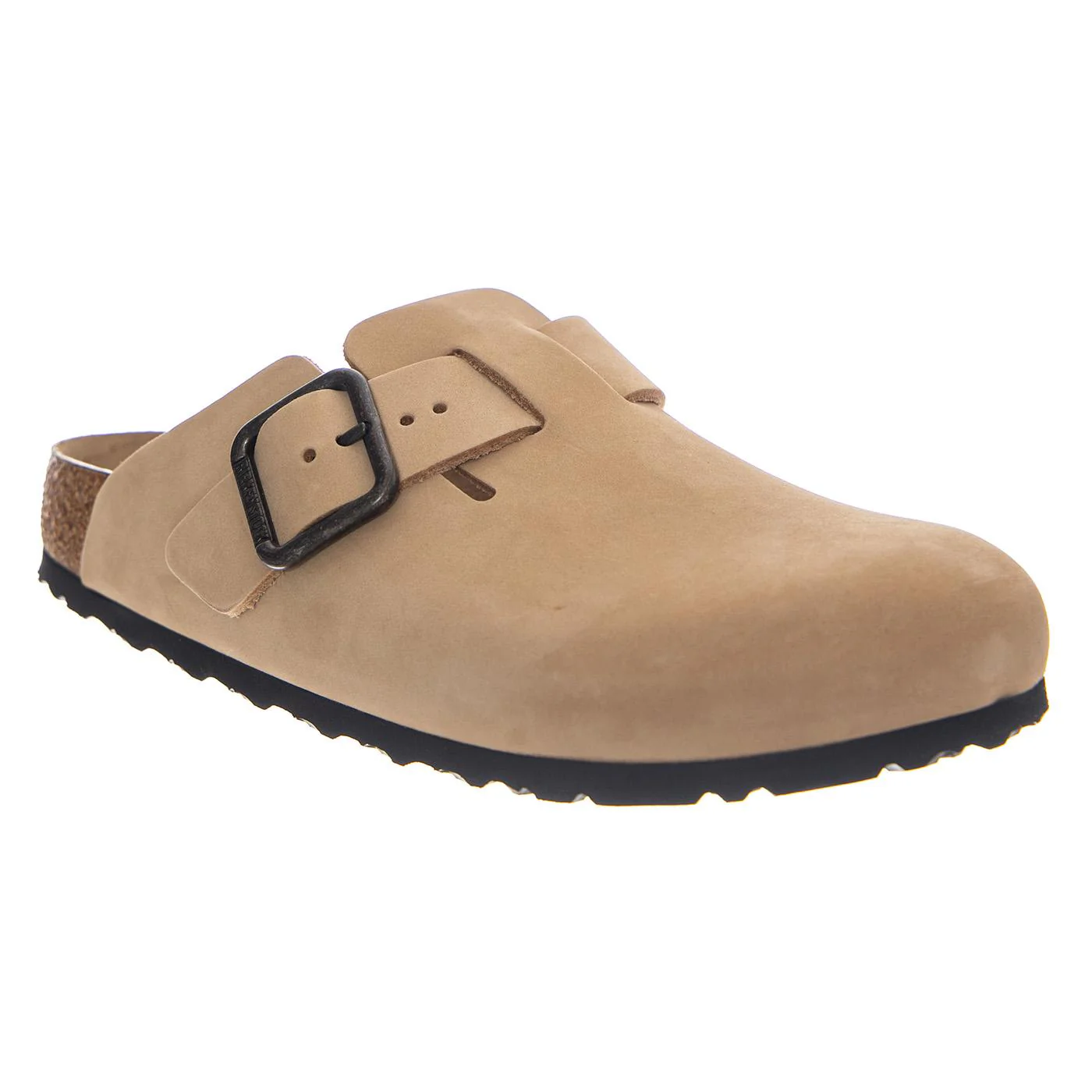 BOSTON WB NUBUCK LEATHER NARROW FIT SANDCASTLE - Sandali Unisex Beige Uomo BIRKENSTOCK - Image 2