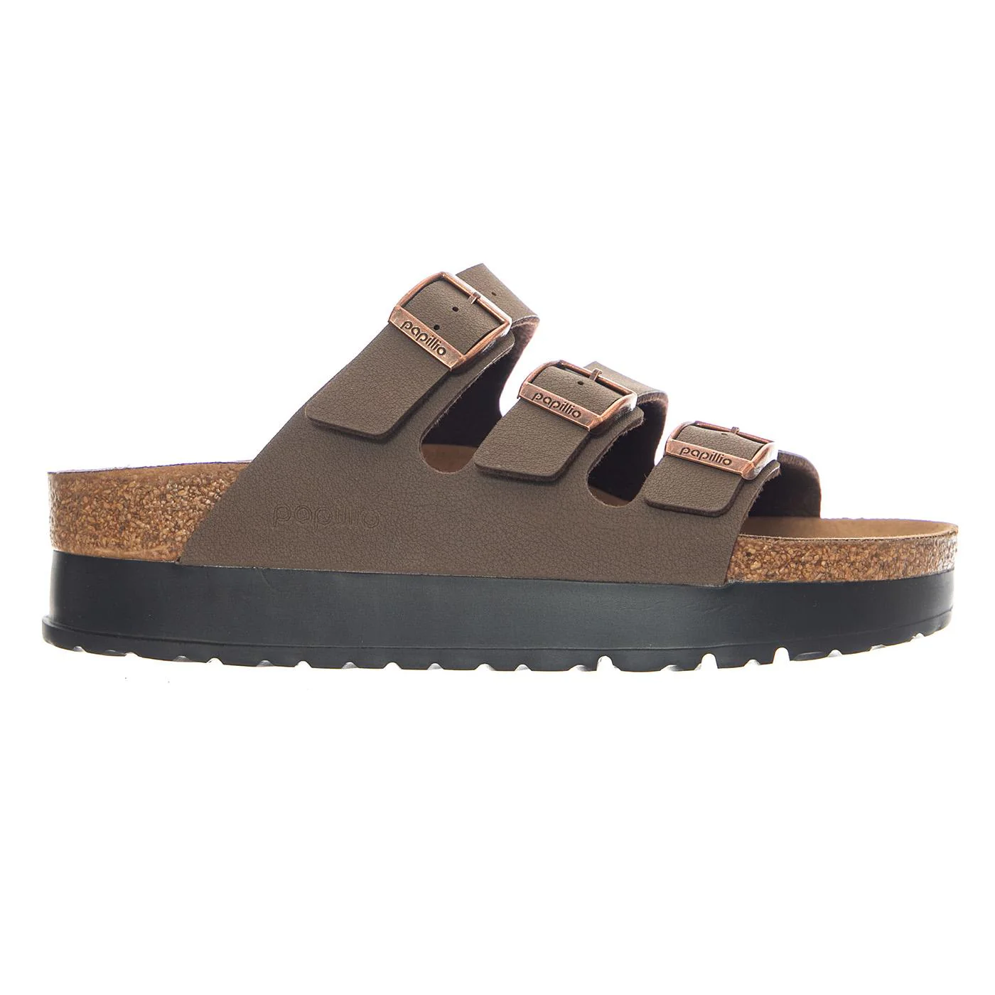 Florida III Platform Vegan Birkibuc Narrow Fit Mocca - Sandali Donna Marroni Donna BIRKENSTOCK