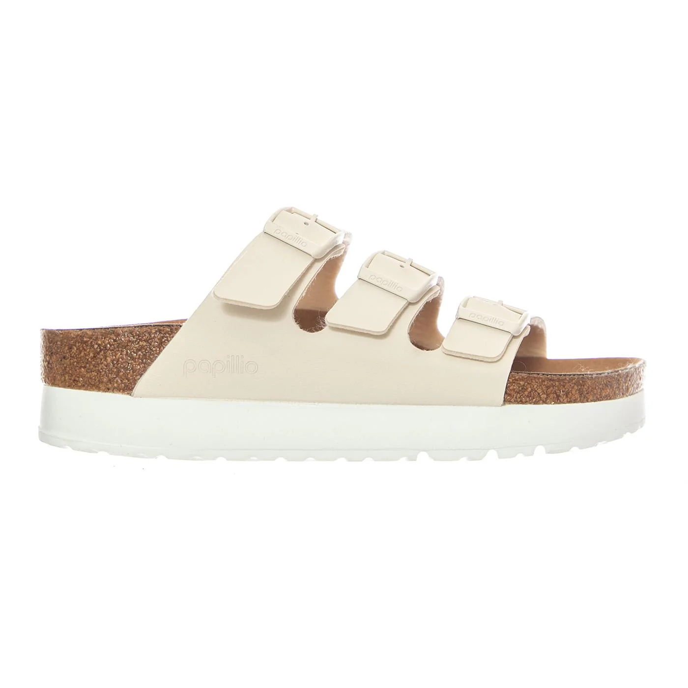 Florida III Platform Vegan Birko Flor Narrow Fit Eggshell - Sandali Donna Bianchi Donna BIRKENSTOCK