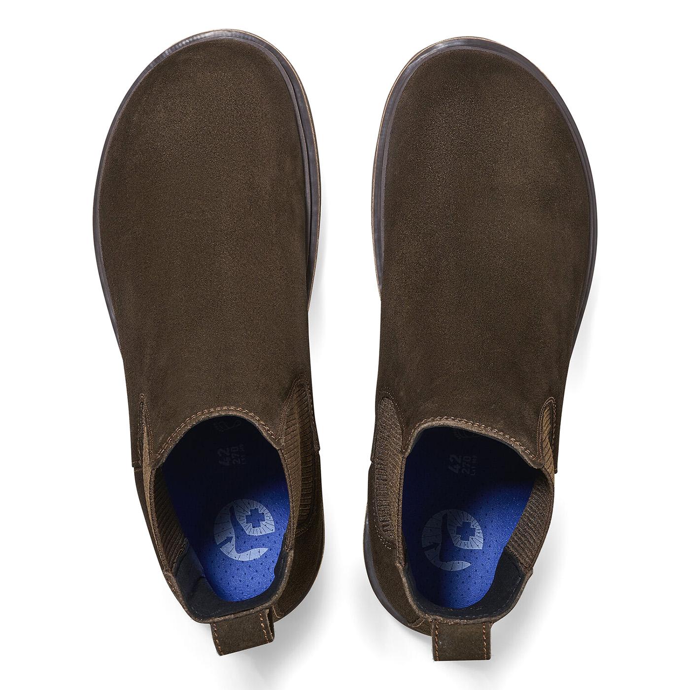 Highwood Slip On Men Mocca Suede Leather - Stivaletti Uomo Marroni  Uomo BIRKENSTOCK - Image 3