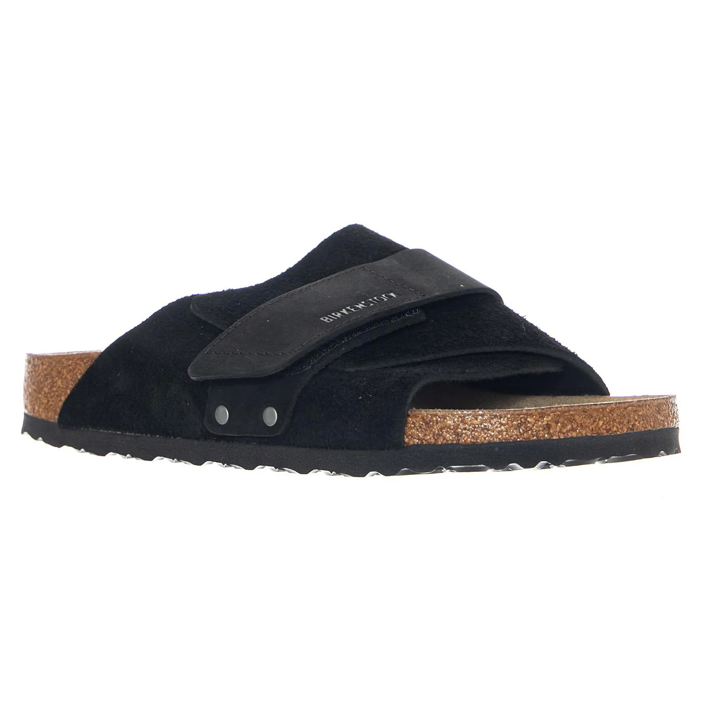 Kyoto Suede Leather Nubuck Narrow Fit Black - Sandali Uomo Neri  Uomo BIRKENSTOCK - Image 2