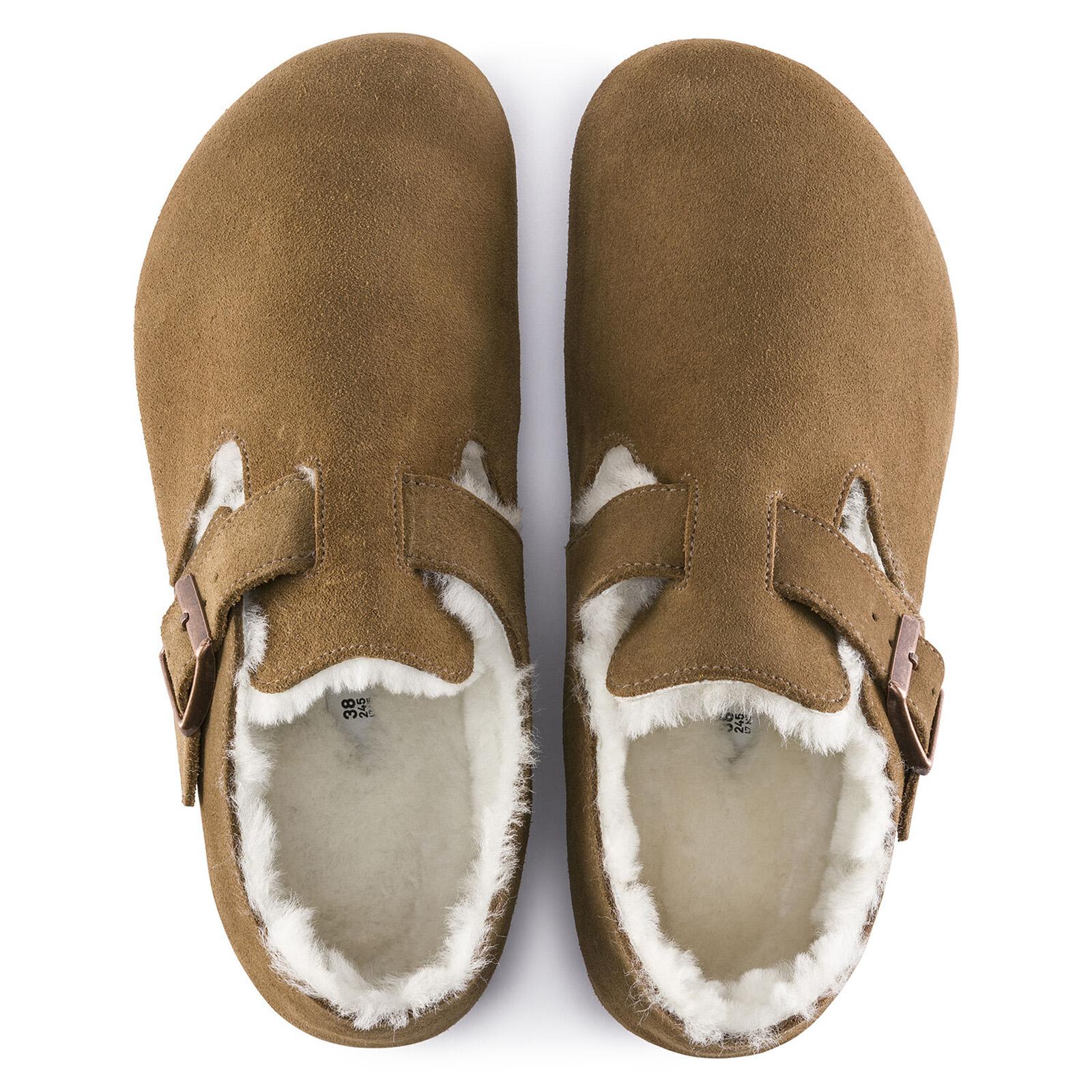 London Shearling - Tea - Scarpe in Pelle Scamosciata Uomo - Calzata Stretta Uomo BIRKENSTOCK - Image 3