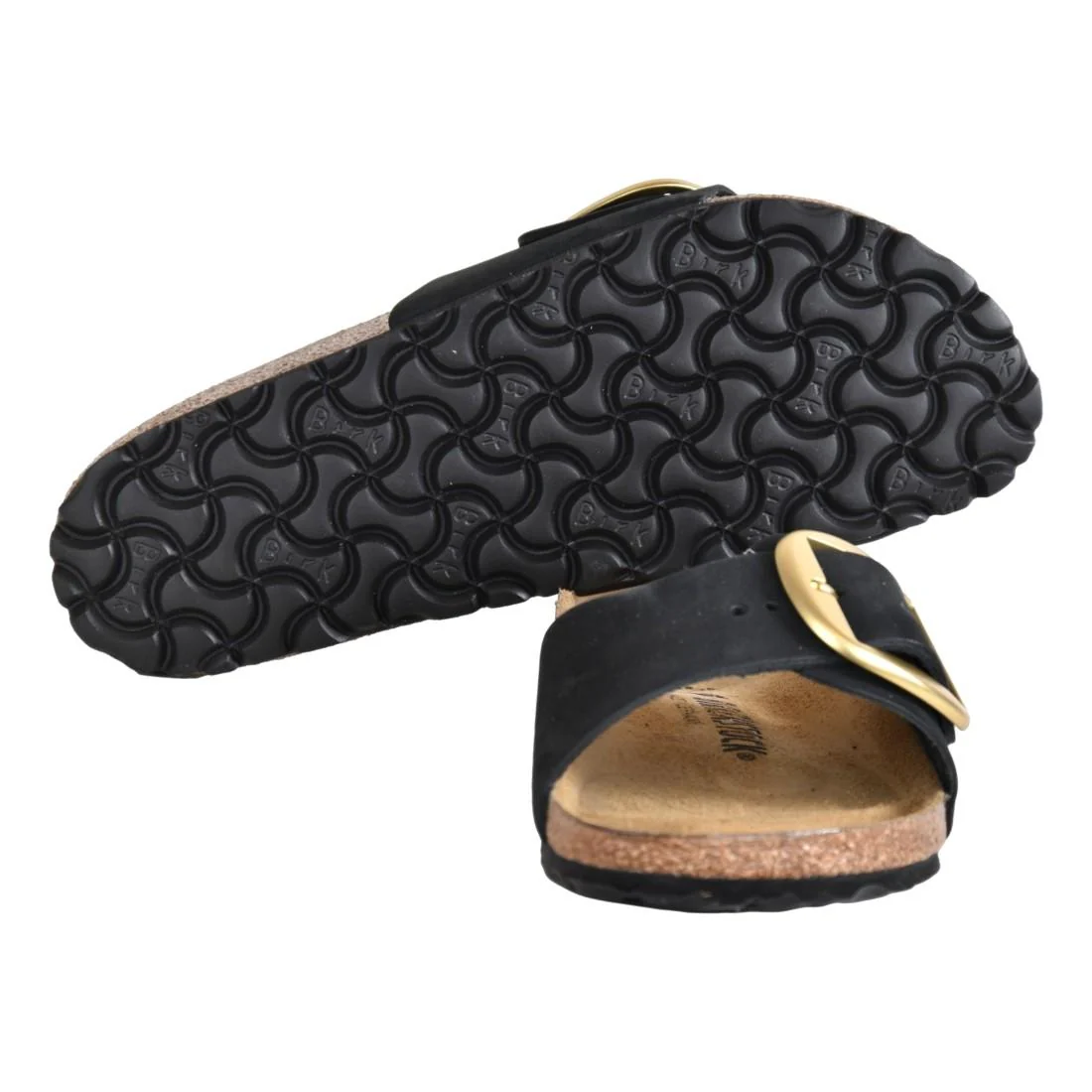 MADRID BIG BUCKLE BLACK NUBUCK LEATHER - Sandali Donna Neri  Donna BIRKENSTOCK - Image 3