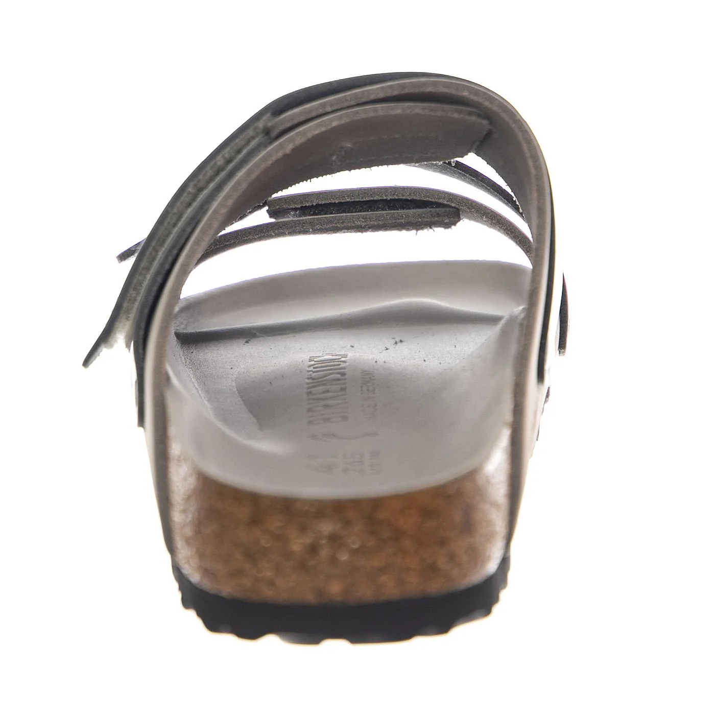 Uji stone coin, Nubuck Leather/High Shine Leather - Sandali Uomo / Donna Grigi Donna BIRKENSTOCK - Image 4