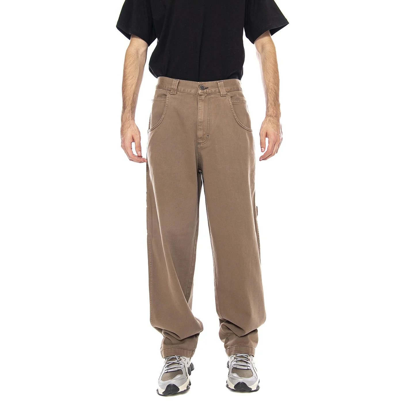Pant. Baggy T. Bull Tinto Fango - Pantaloni Uomo Marroni Uomo BLUESKIN - Image 2